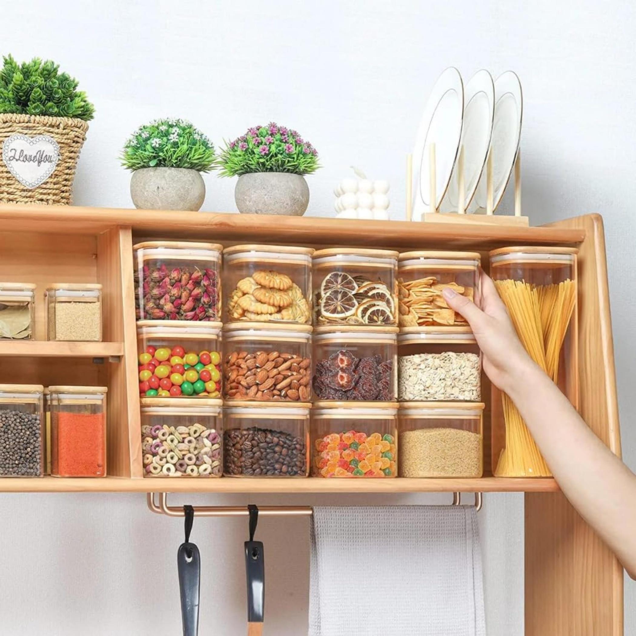 1 تشيس برطمانات تخزين طعام زجاجية مربعة-household-kitchen-foodstorage-canistersandjars-image-4