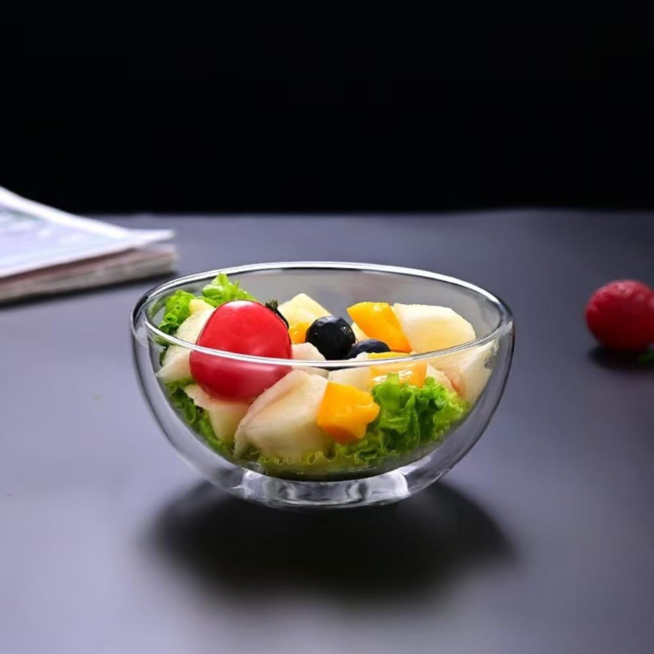 Double-Walled Glass Serving Bowl - 20cm-household-dining-dinnerware-bowls-image-3
