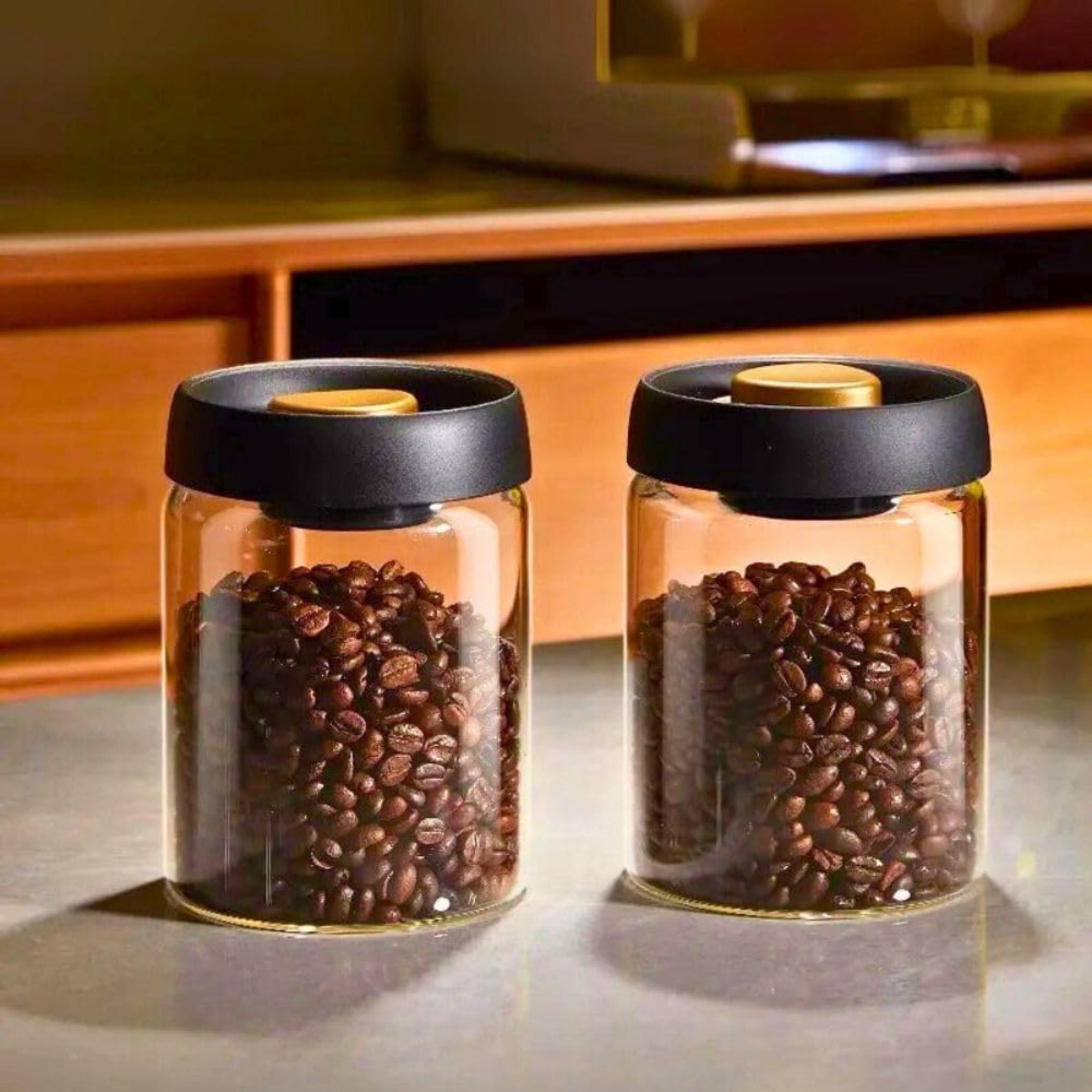 Vacuum 2-Piece Glass Storage Jar Set - 600ml-household-kitchen-foodstorage-canistersandjars-image-1