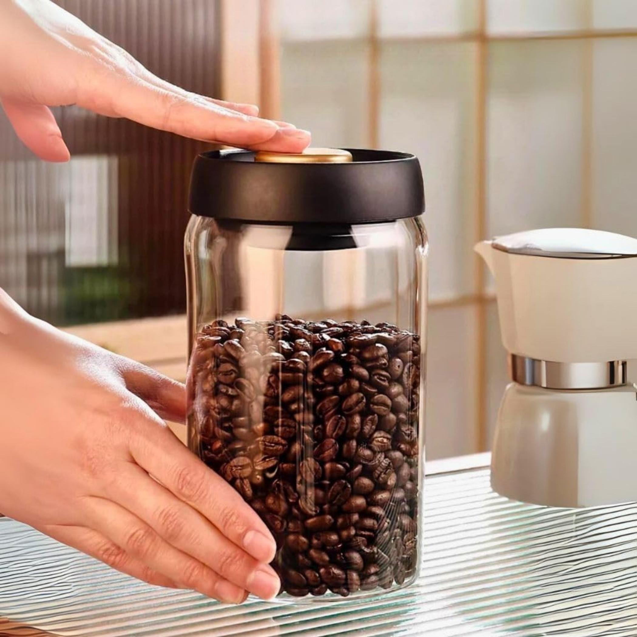 Vacuum 2-Piece Glass Storage Jar Set - 600ml-household-kitchen-foodstorage-canistersandjars-image-2