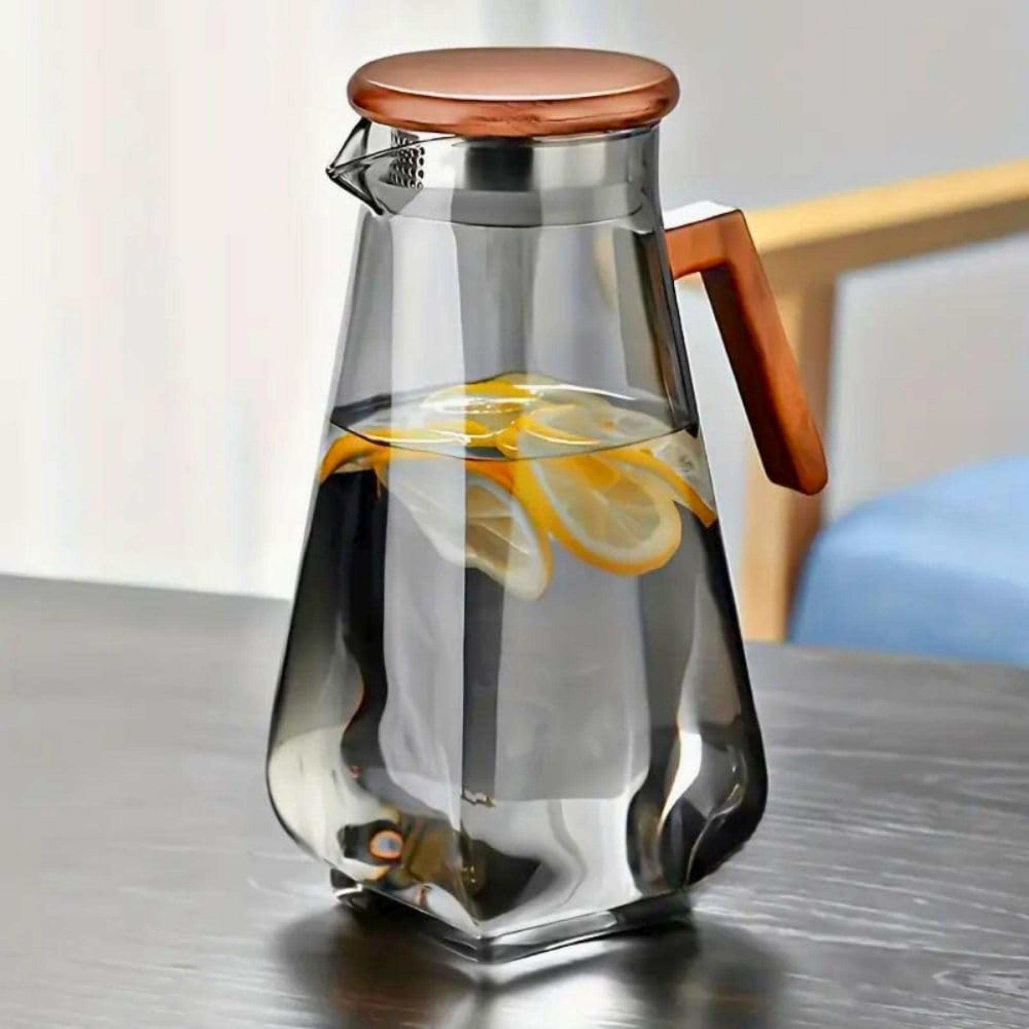 Glass Water Jug Set-household-dining-drinkserveware-jugsdecantersandcarafes-image-1