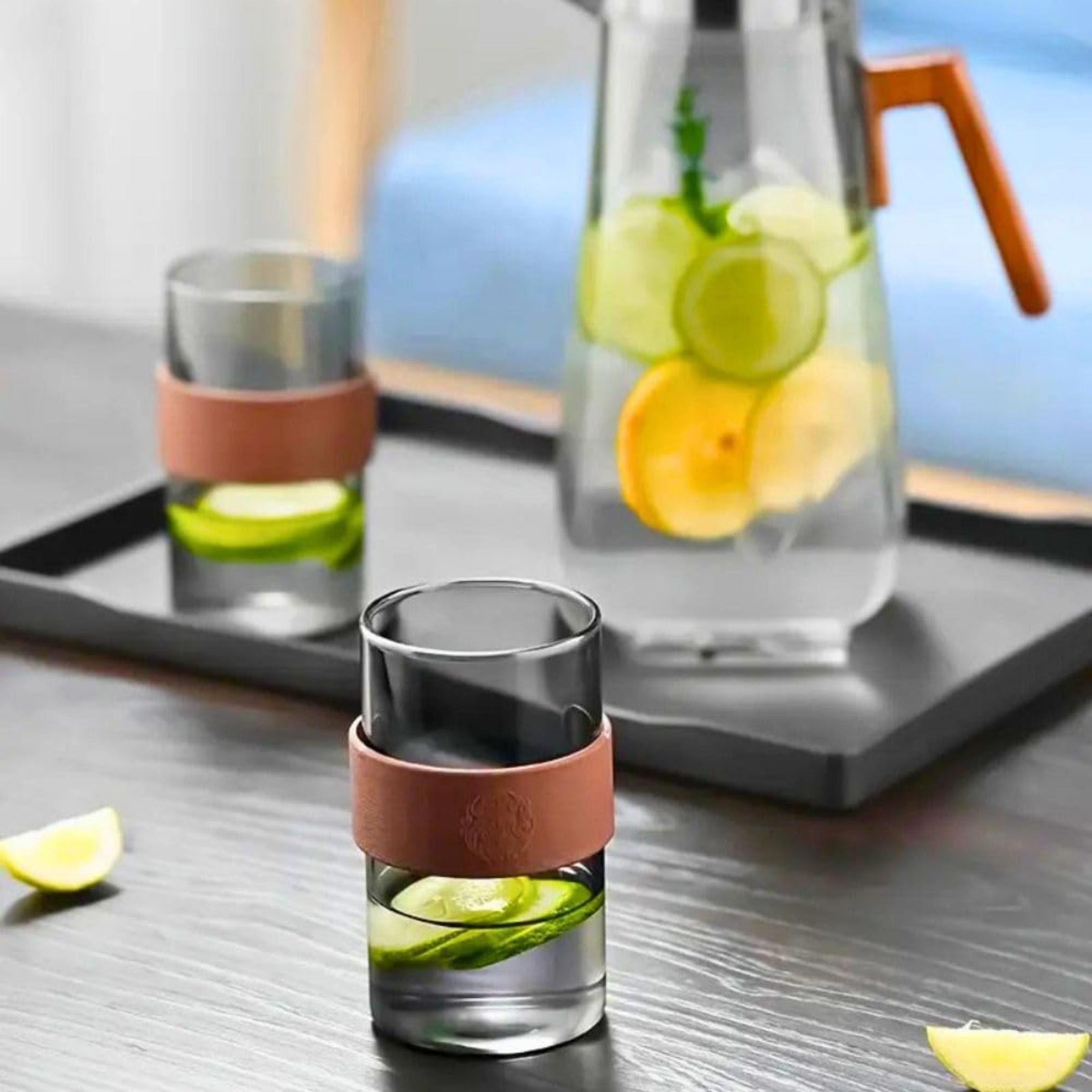 Glass Water Jug Set-household-dining-drinkserveware-jugsdecantersandcarafes-image-3