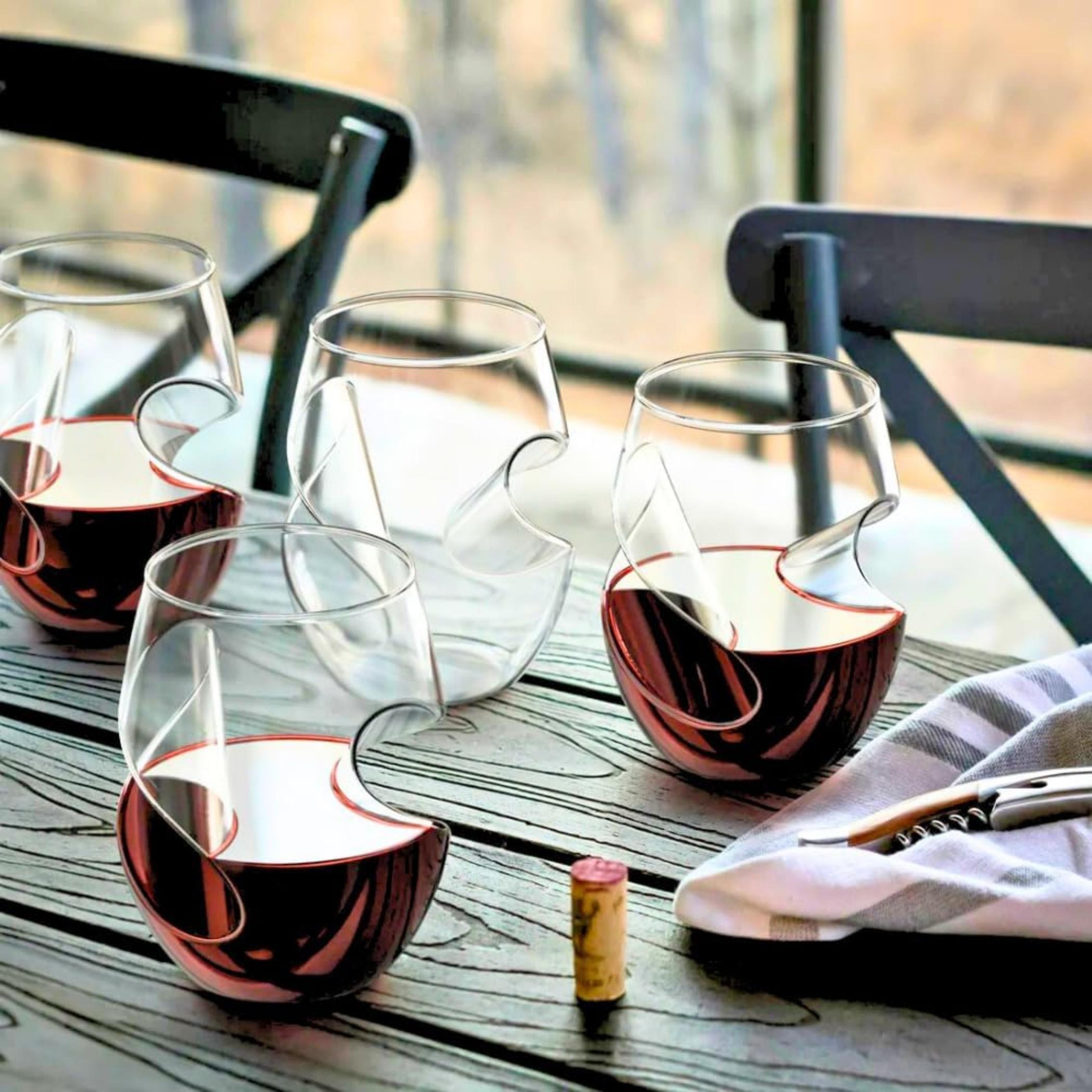 Unique Stemless Wine Glasses Set-household-dining-glassware-stemware-image-1