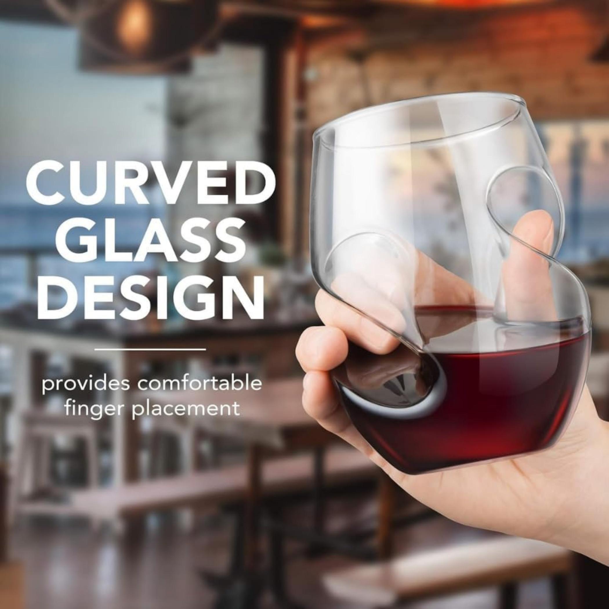 Unique Stemless Wine Glasses Set-household-dining-glassware-stemware-image-4