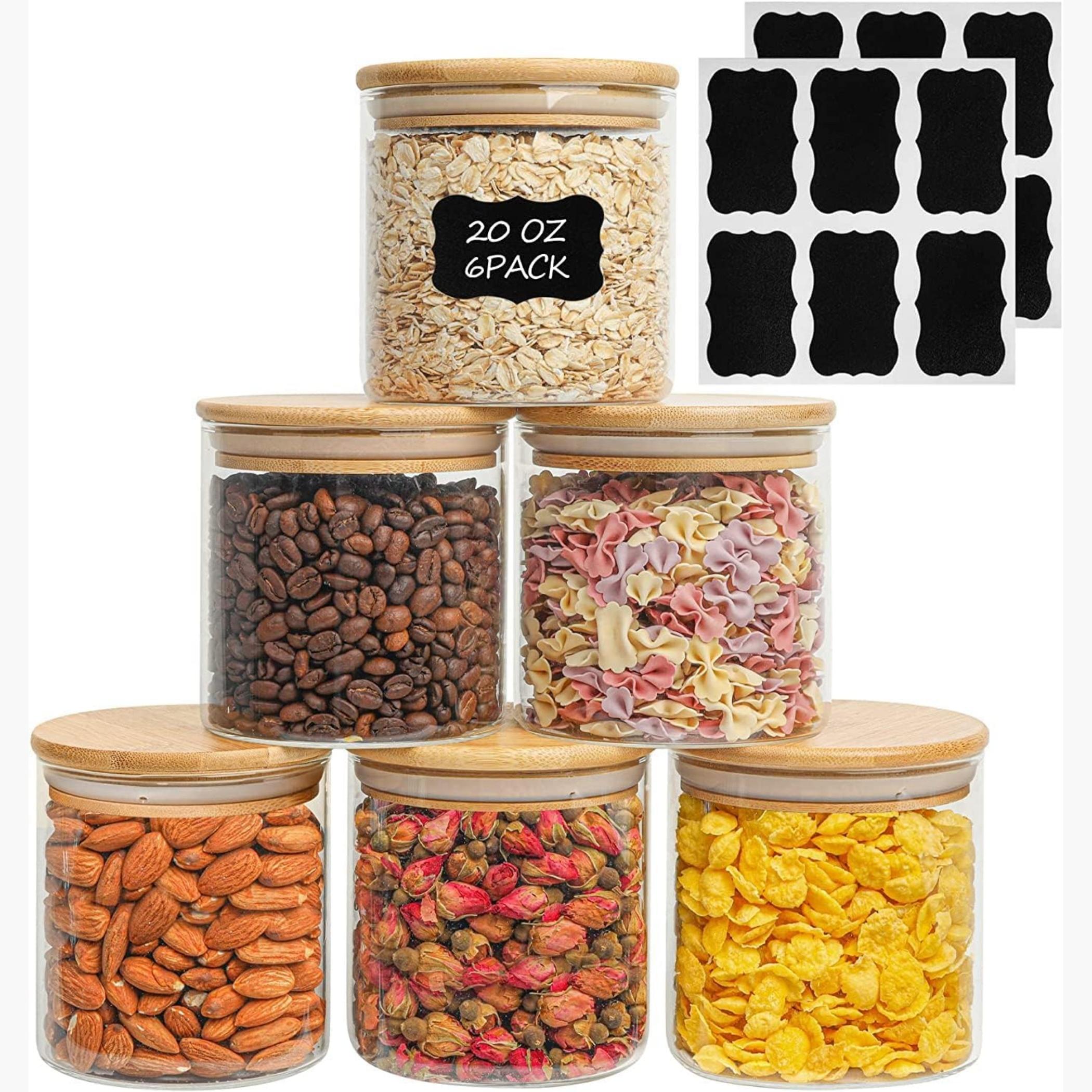 1 تشيس برطمانات تخزين زجاجية بأغطية خيزران-household-kitchen-foodstorage-canistersandjars-image-3