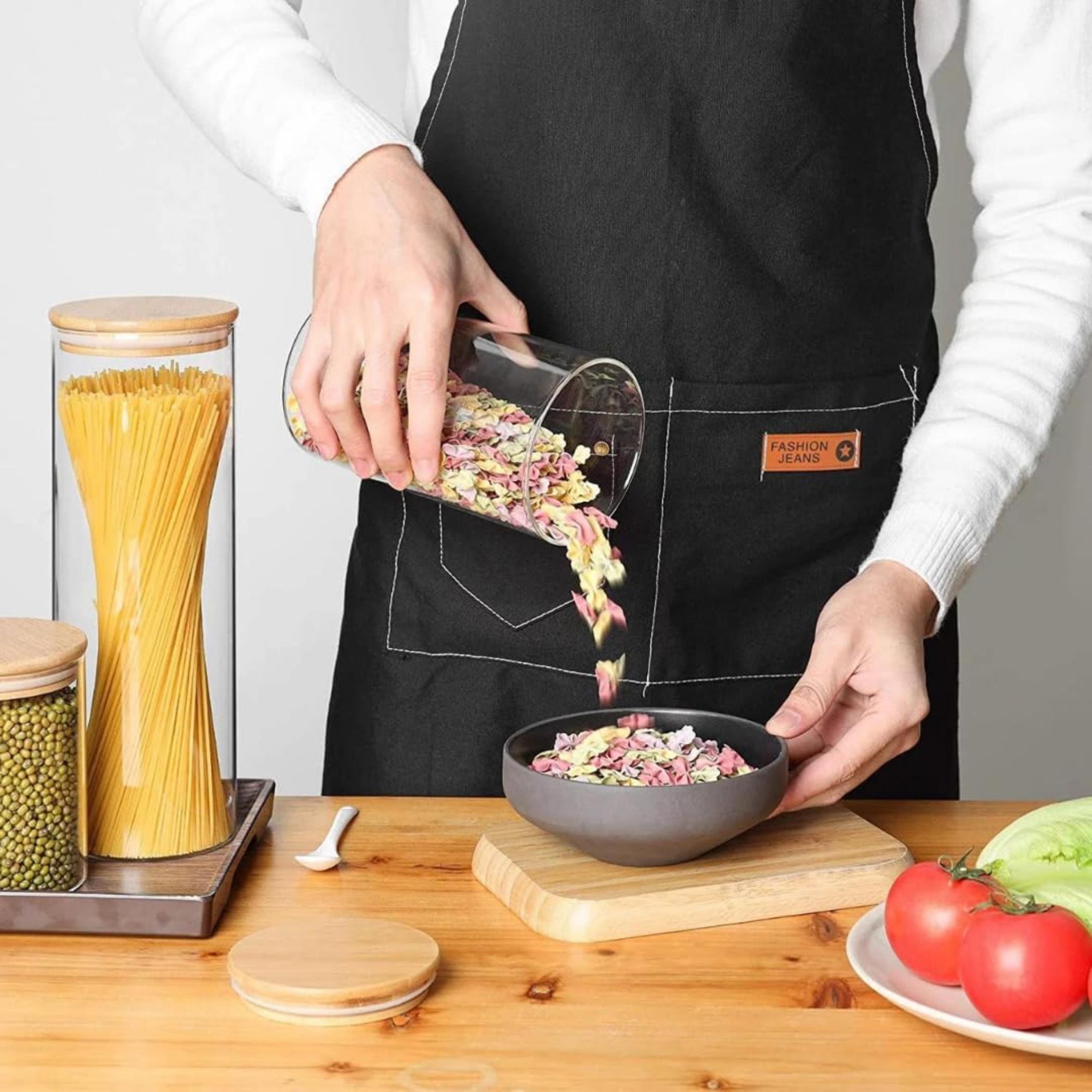 1 تشيس طقم برطمانات تخزين زجاجية للطعام-household-kitchen-foodstorage-canistersandjars-image-1