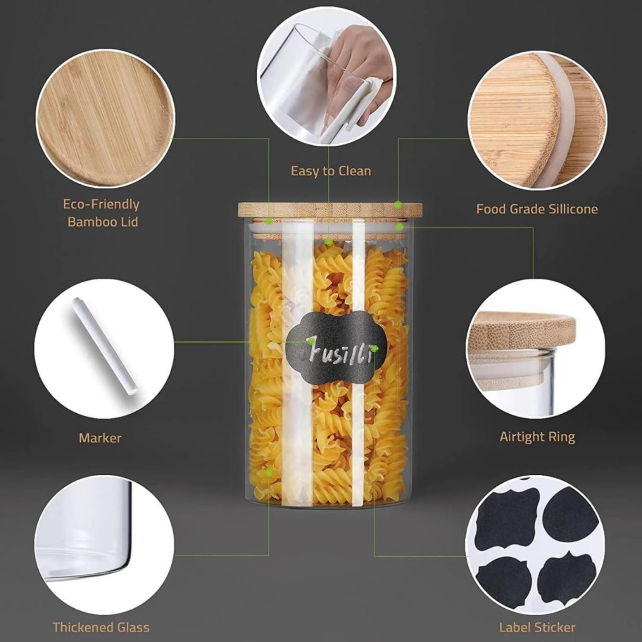 1 تشيس طقم برطمانات تخزين زجاجية للطعام-household-kitchen-foodstorage-canistersandjars-image-3