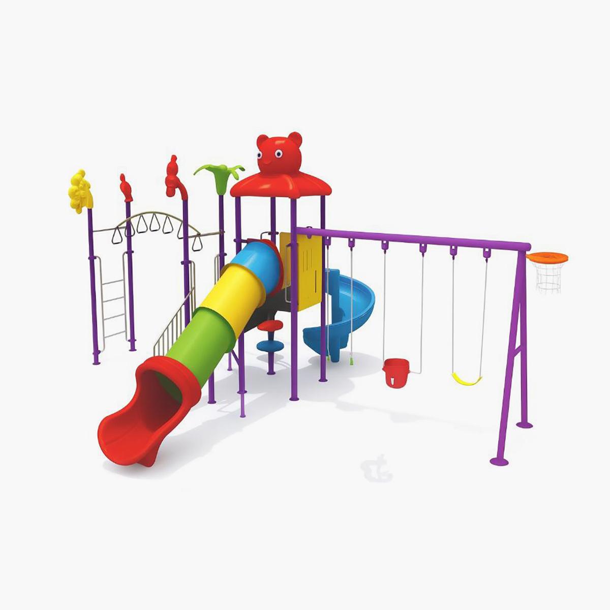 MYTS Active Kids Hub with 3 Swings 2 Slides and Climbers