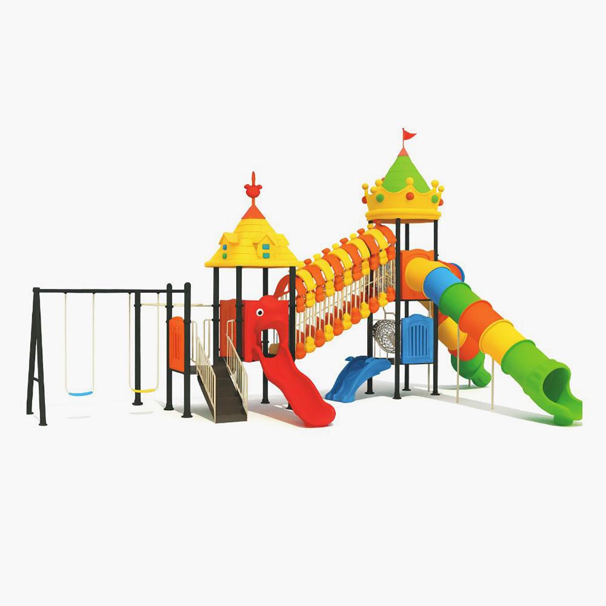 MYTS Whirlwind Imagination Castle with 2 Swings and 3 Slides