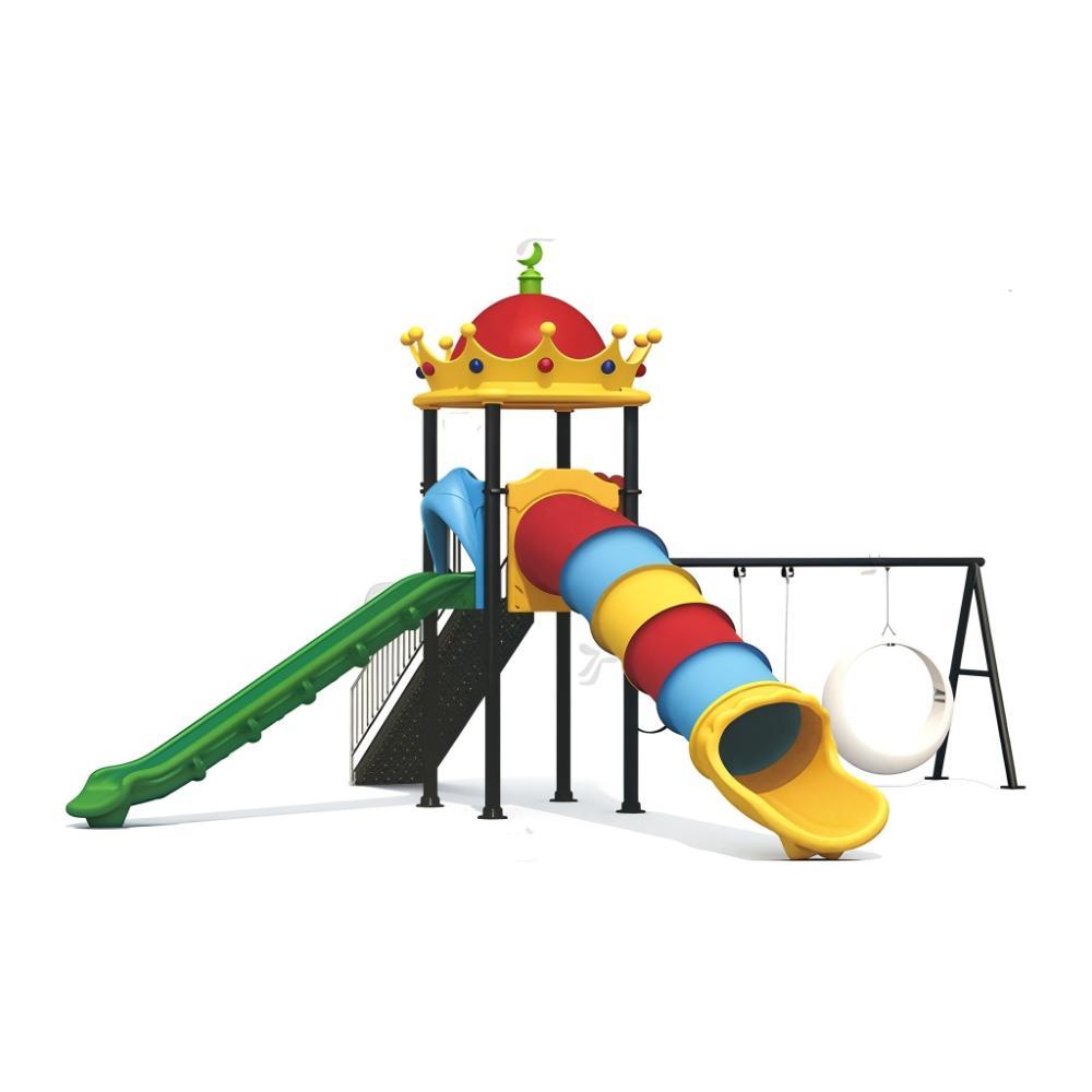 MYTS Active Kids Hub with 3 Swings and 2 Slides - 780x740x485 cm