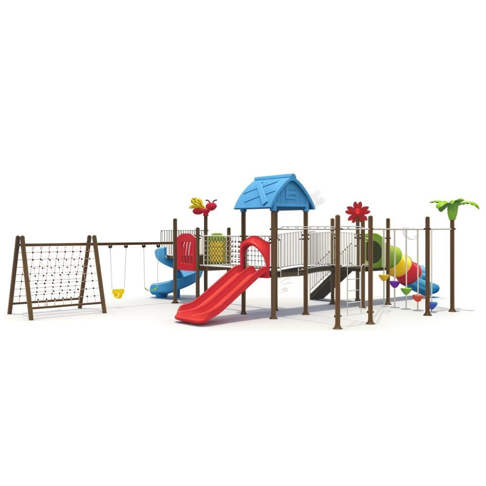 MYTS Fun Park with 3 Slides and 2 Swings - 1250x910x400 cm