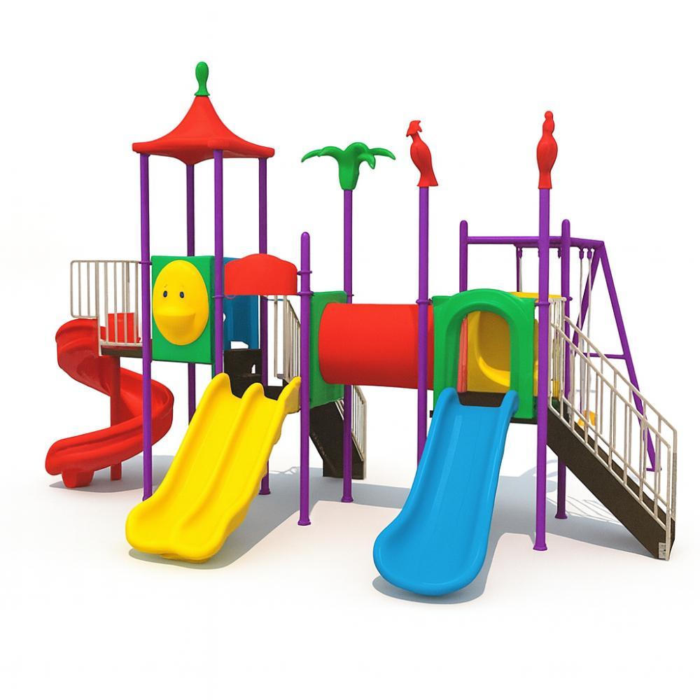 MYTS Deluxe Playset with 3 Swings and 3 Slides 625x640x350 cm