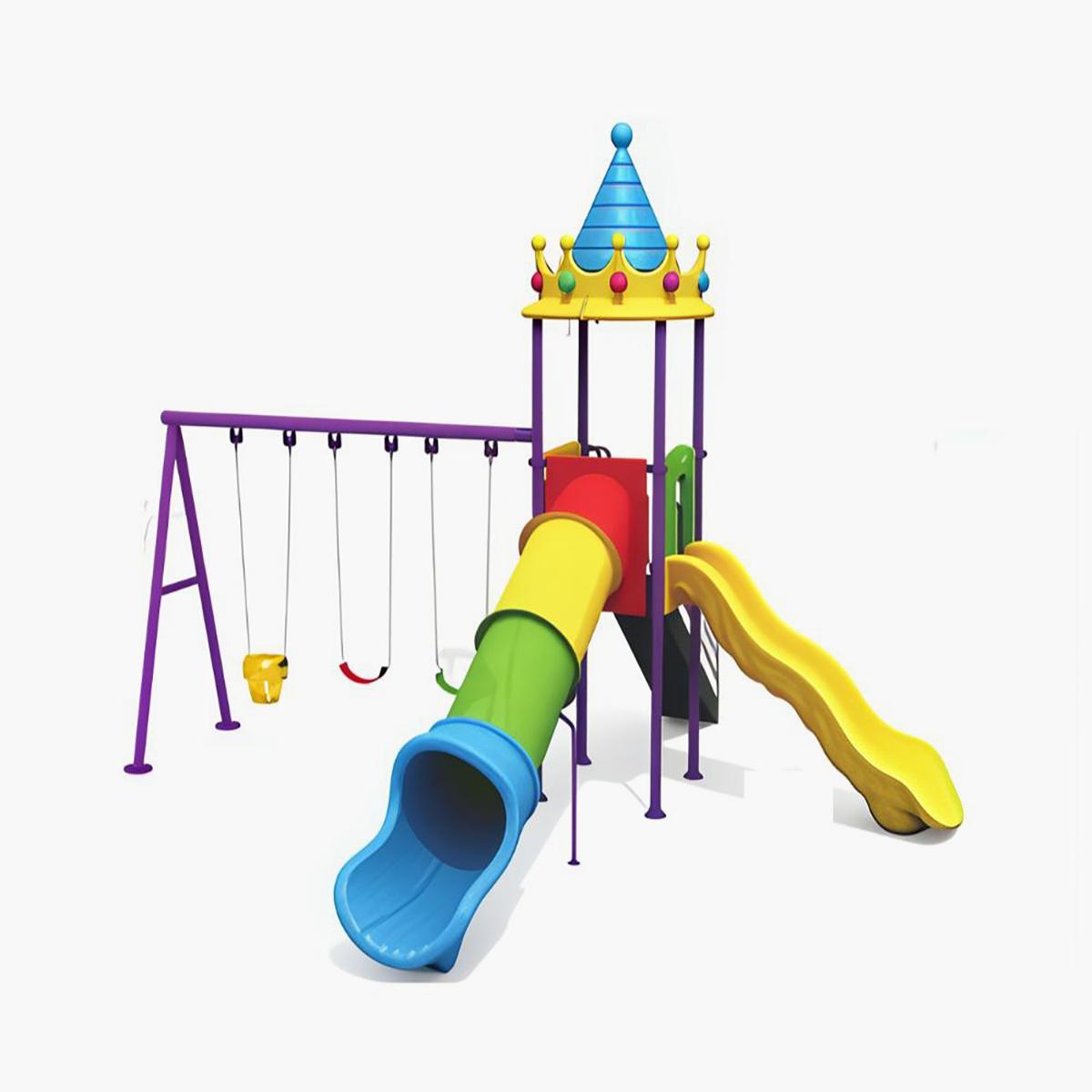 MYTS Sturdy Fun Park with 3 Swings and 2 Slides