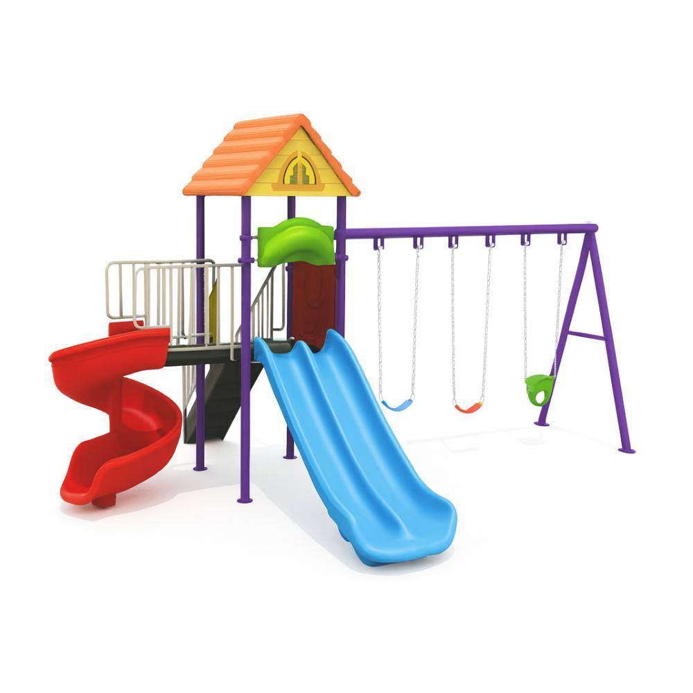 MYTS Deluxe Playset with 2 Slides and 3 Swings