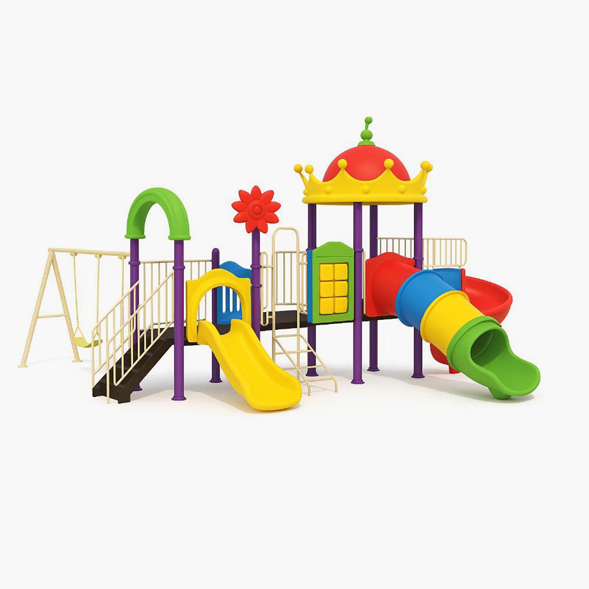MYTS Backyard Playland with 3 Swings and 3 Slides