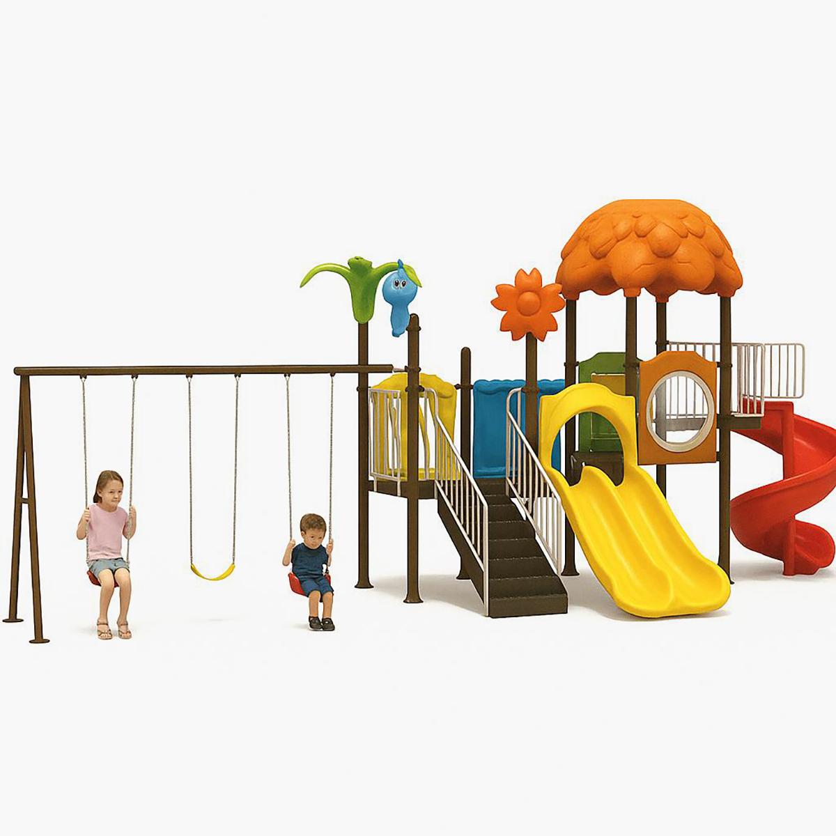 MYTS Fun Park with 3 Swings and 2 Slides 860x350x400 cm