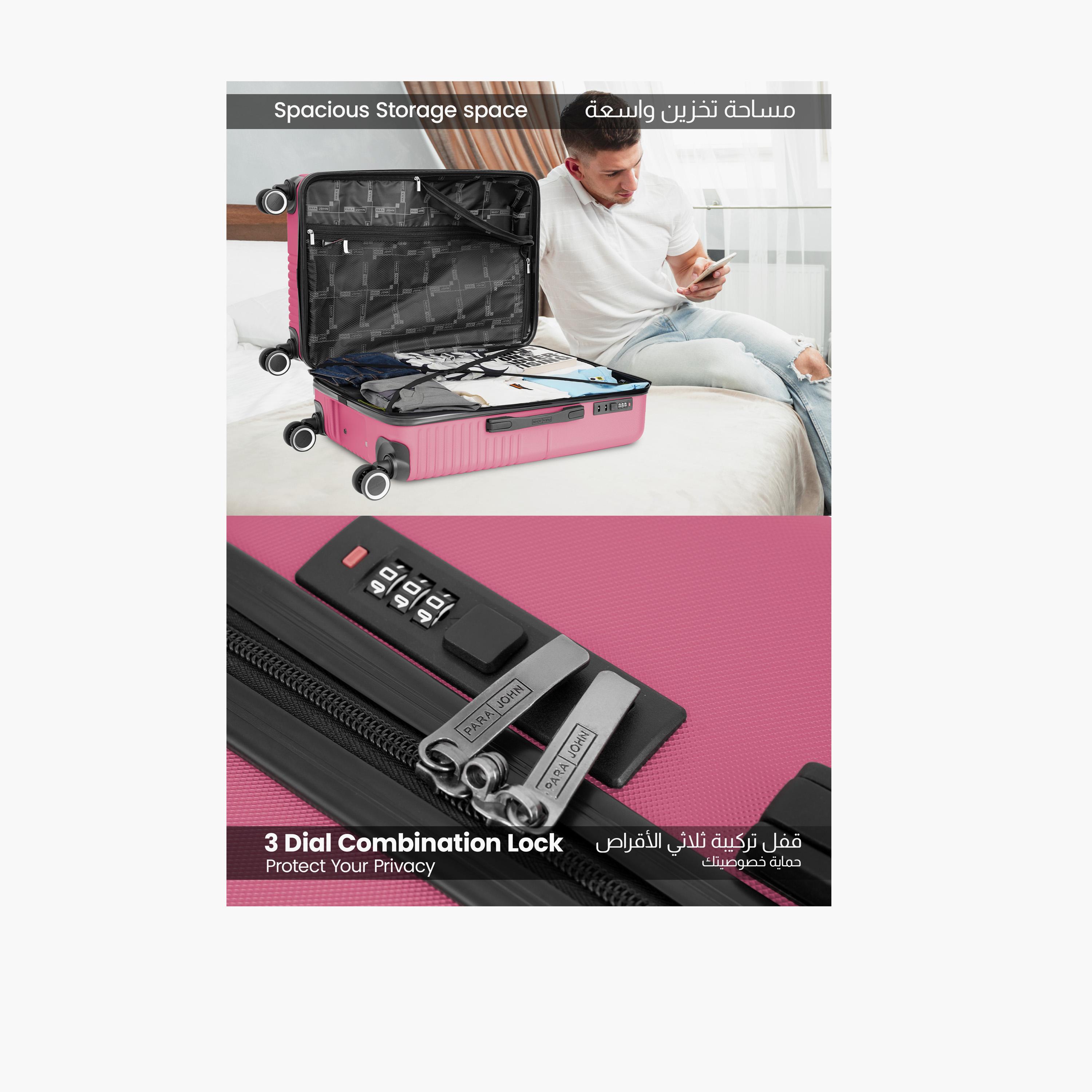 باراجون- طقم 3 شنط بأربع عجلات دوارة من مادة ABS وجوانب صلبة مع قفل مركب-travel-luggagesandbags-luggage-image-3