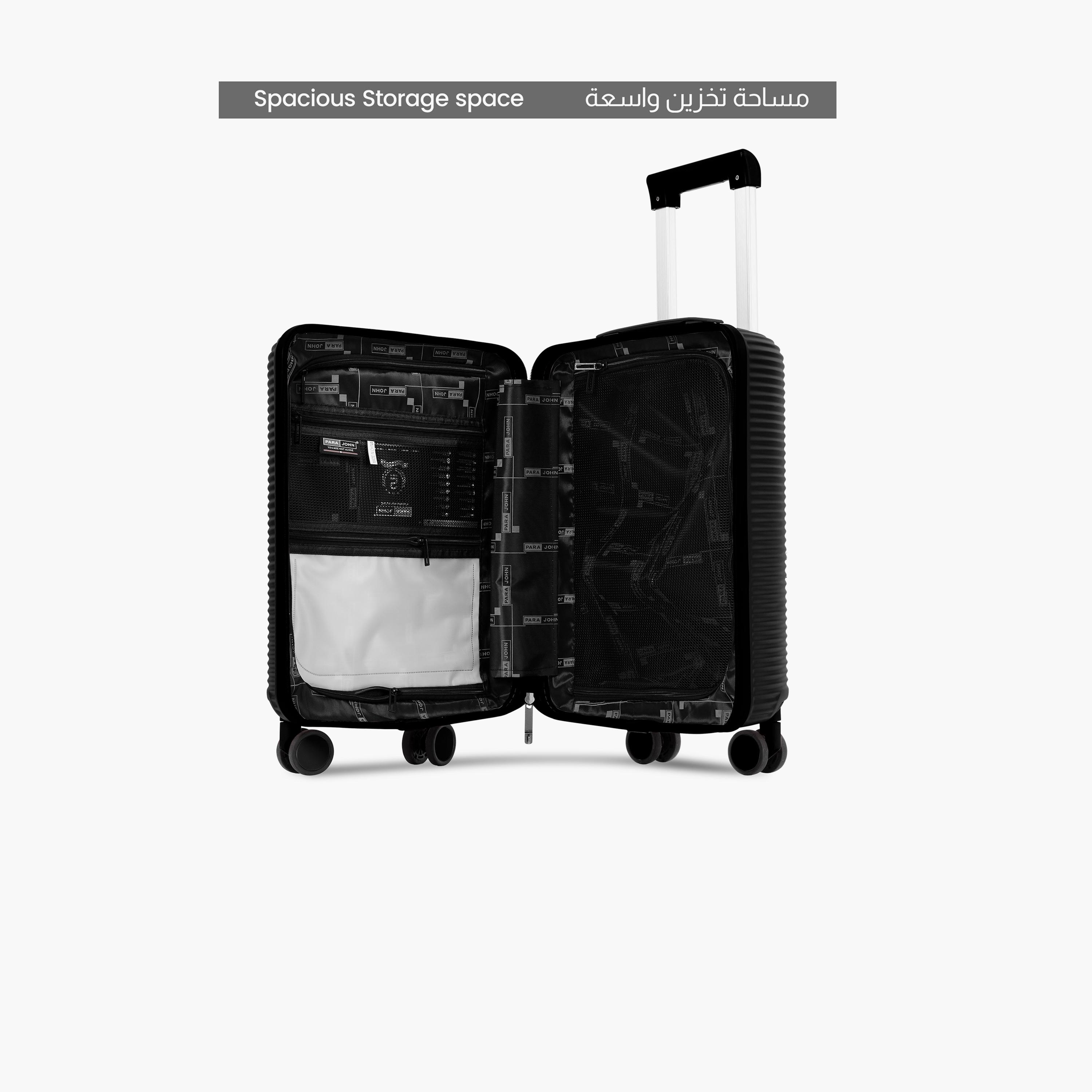 Para John Quatrix 55.5 CM Small Cabin Polycarbonate with ABS Hard Sided 4-Wheeler Spinner Trolley Bag 3 Dial Combination Lock-travel-luggagesandbags-luggage-image-3