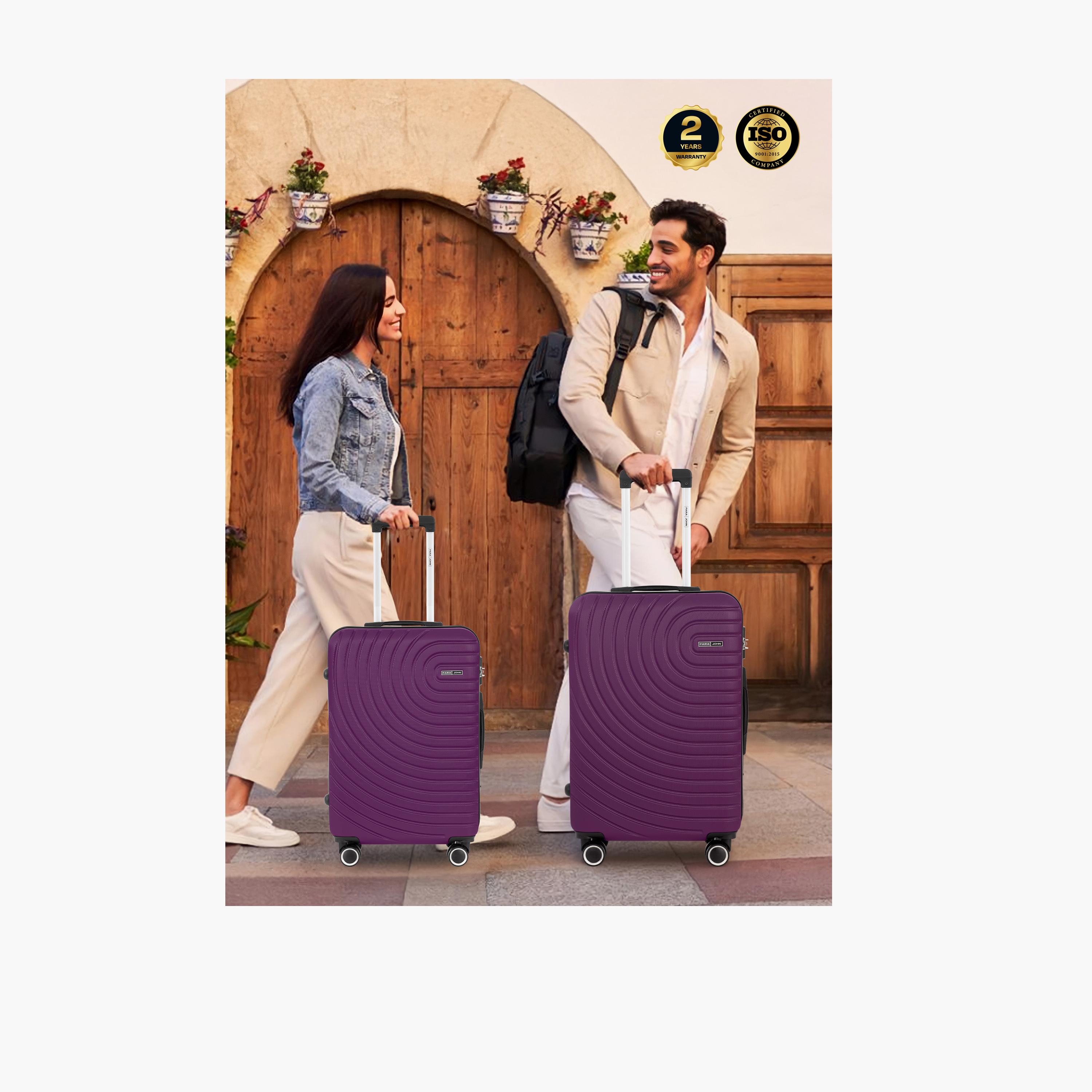 Para John Set of 3 ABS Hard Sided 4-Wheeler Spinner Trolley Bag with Combination Lock-travel-luggagesandbags-luggage-image-6