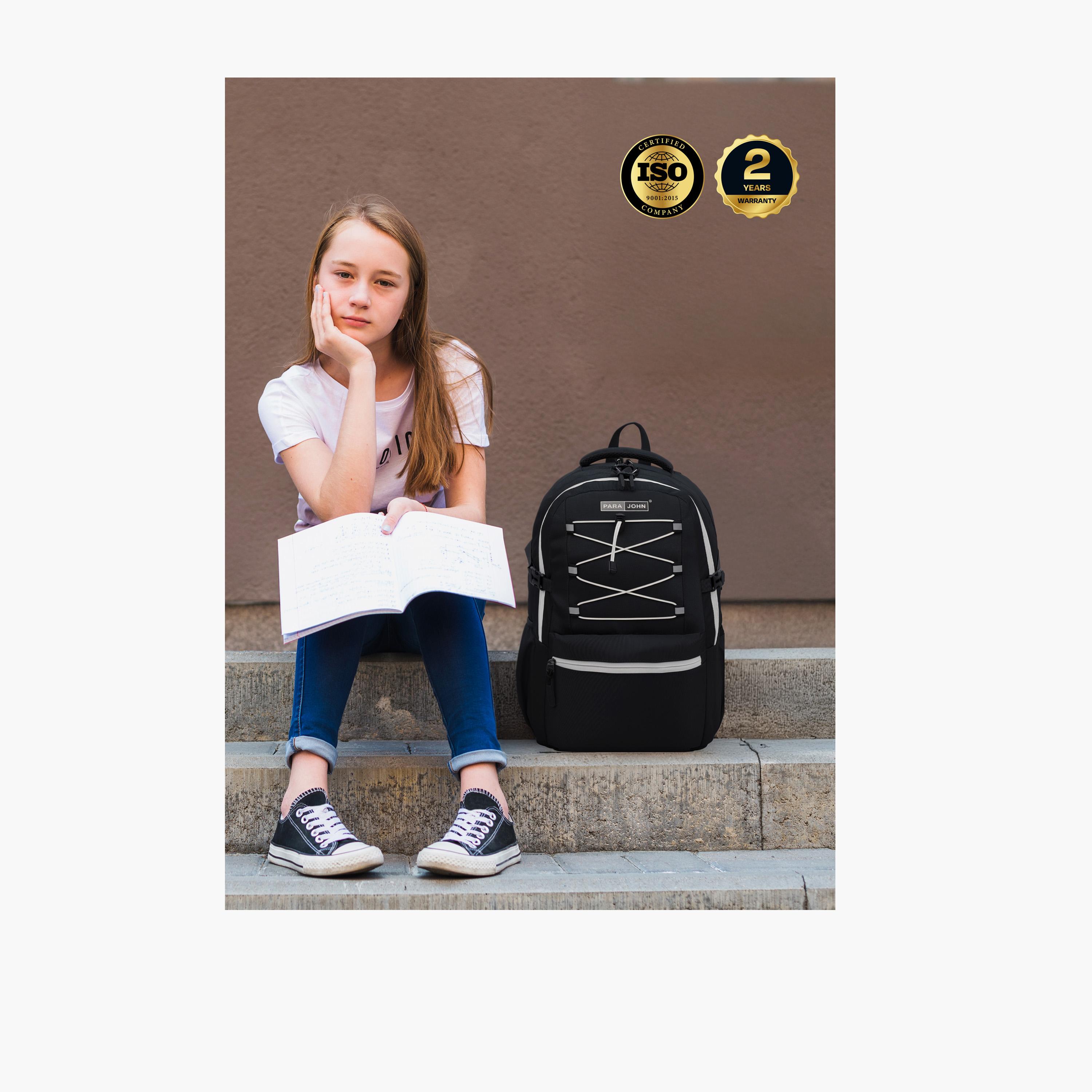 Para John 30 L | 19 Inches Backpack, Polyester, Adjustable Strap | PJSB6018-travel-luggagesandbags-backpacks-image-5
