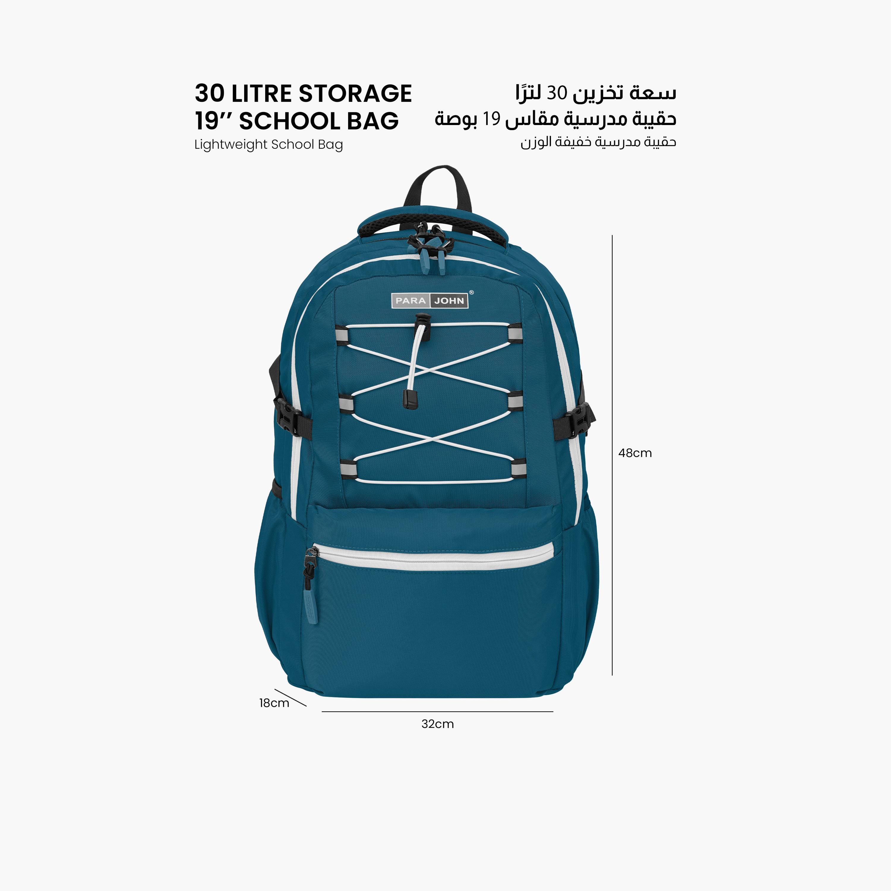 Para John 30 L | 19 Inches Backpack, Polyester, Adjustable Strap | PJSB6018-travel-luggagesandbags-backpacks-image-7