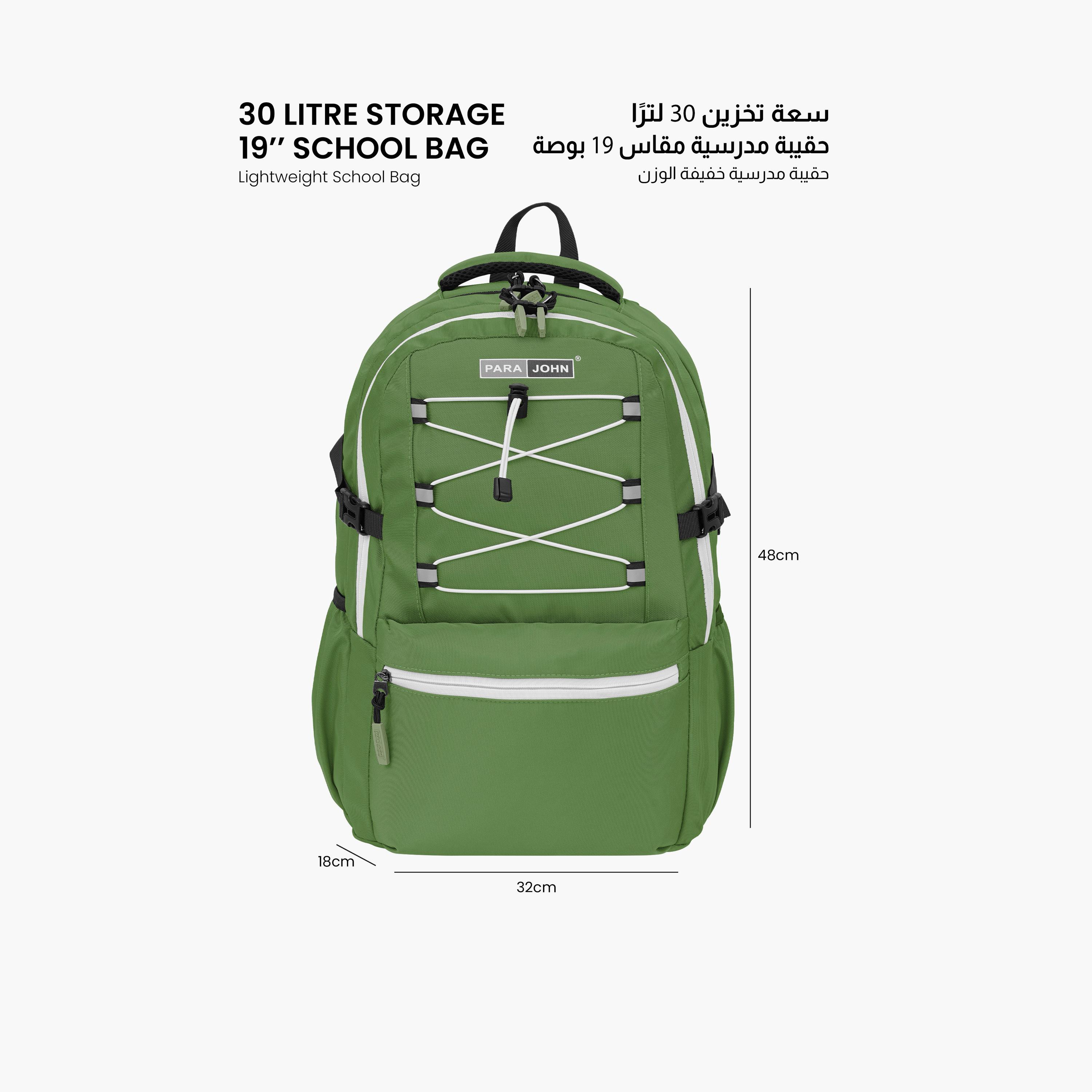 Para John 30 L | 19 Inches Backpack, Polyester, Adjustable Strap | PJSB6018-travel-luggagesandbags-backpacks-image-12