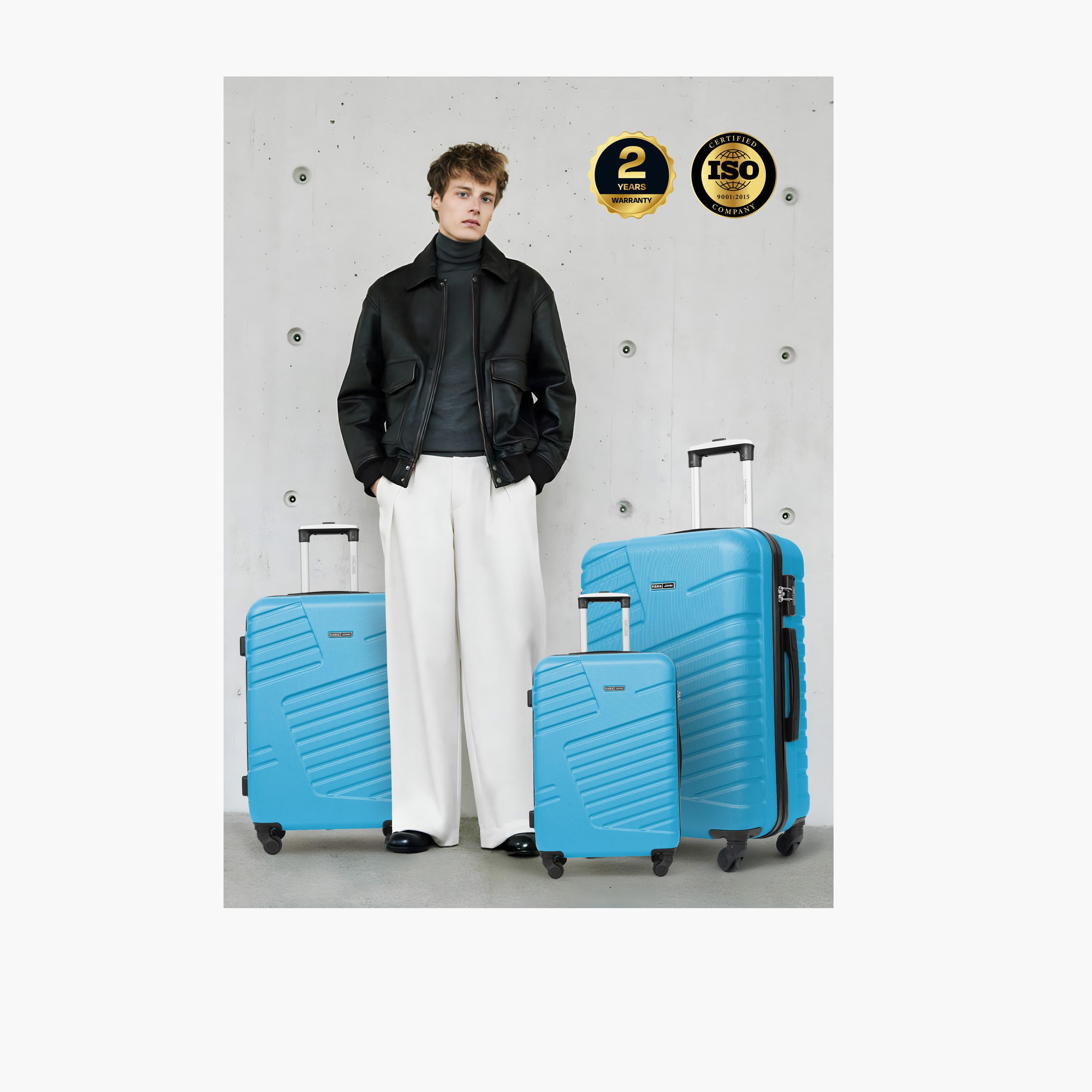 باراجون- طقم 3 شنط بأربع عجلات دوارة من مادة ABS وجوانب صلبة مع قفل مركب-travel-luggagesandbags-luggage-image-5