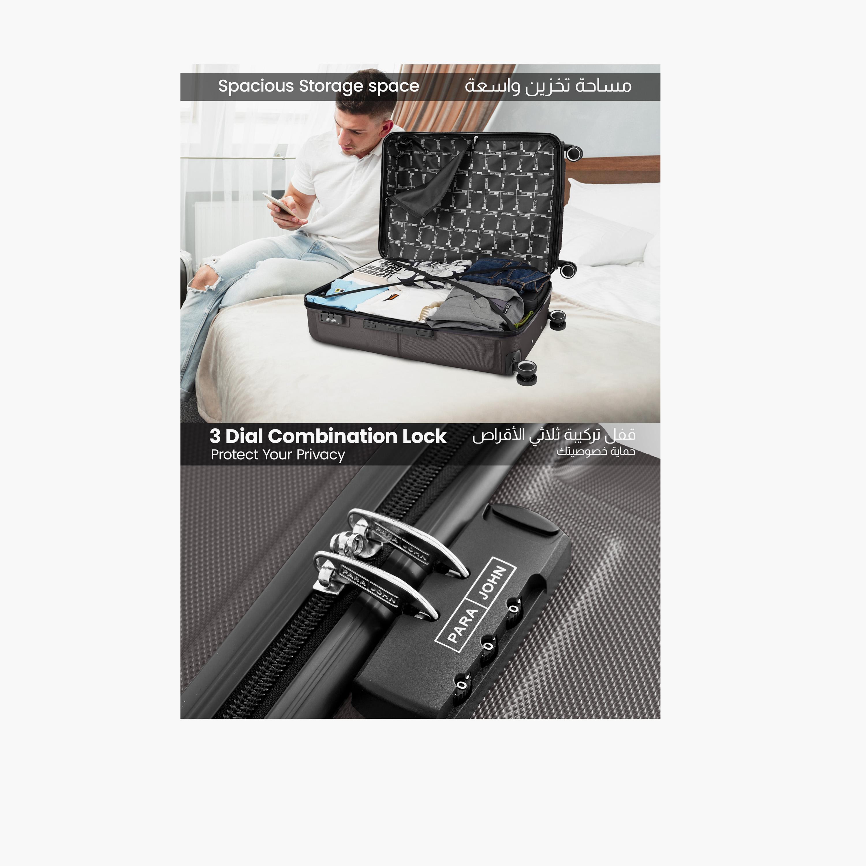 باراجون- طقم شنطتين بأربع عجلات دوارة من مادة ABS وجوانب صلبة مع قفل مركب-travel-luggagesandbags-luggage-image-28