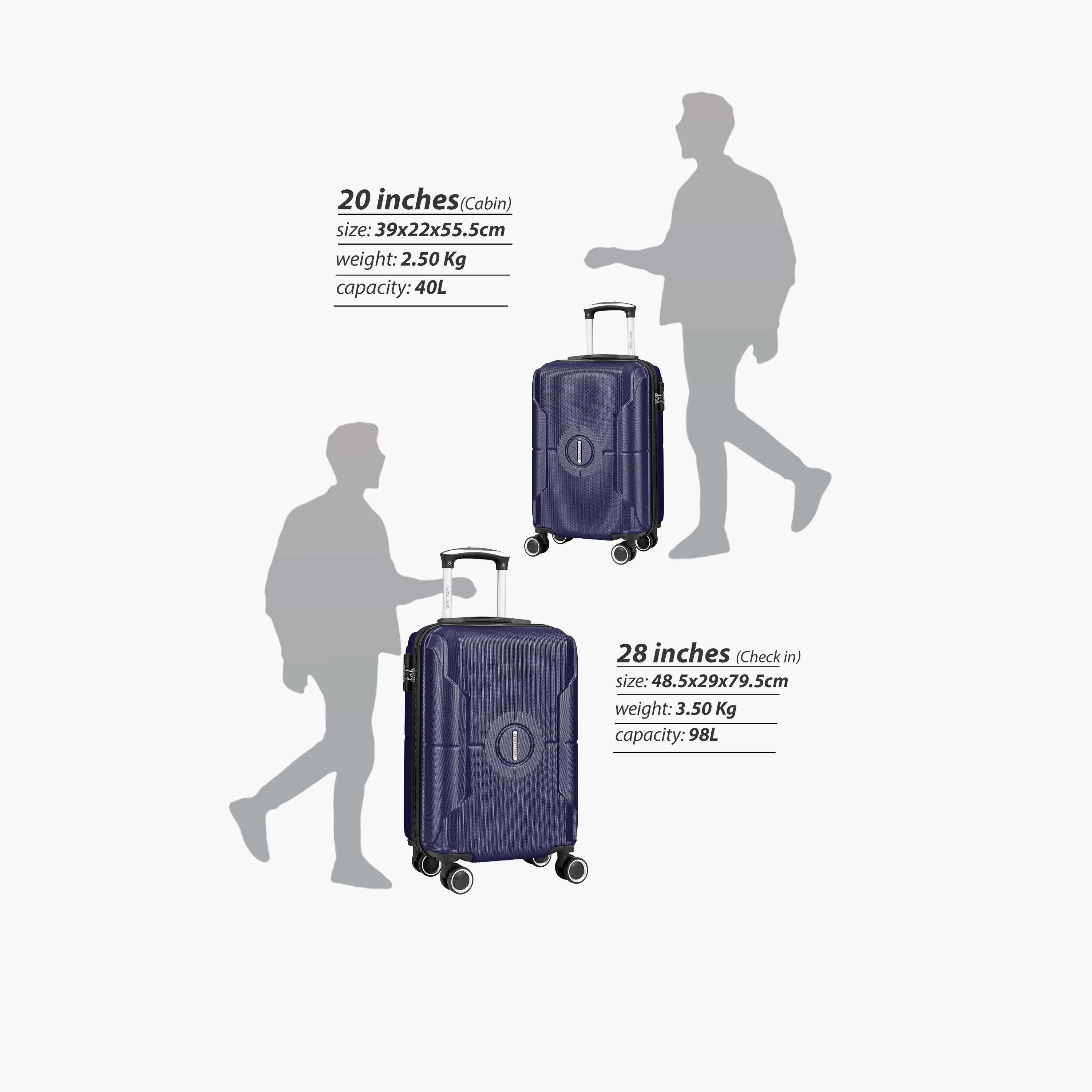 Para John 50.8 CM Small Cabin ABS Hardcase 4-Wheeler Spinner Trolley Bag with Combination Lock | PJTR2044-20-travel-luggagesandbags-luggage-image-24