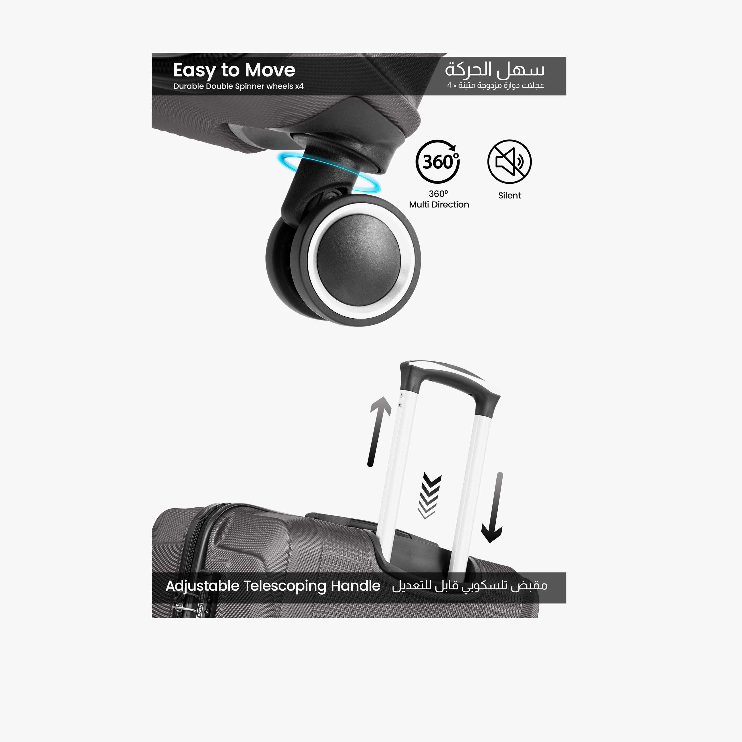 Para John 50.8 CM Small Cabin ABS Hardcase 4-Wheeler Spinner Trolley Bag with Combination Lock | PJTR2044-20-travel-luggagesandbags-luggage-image-27