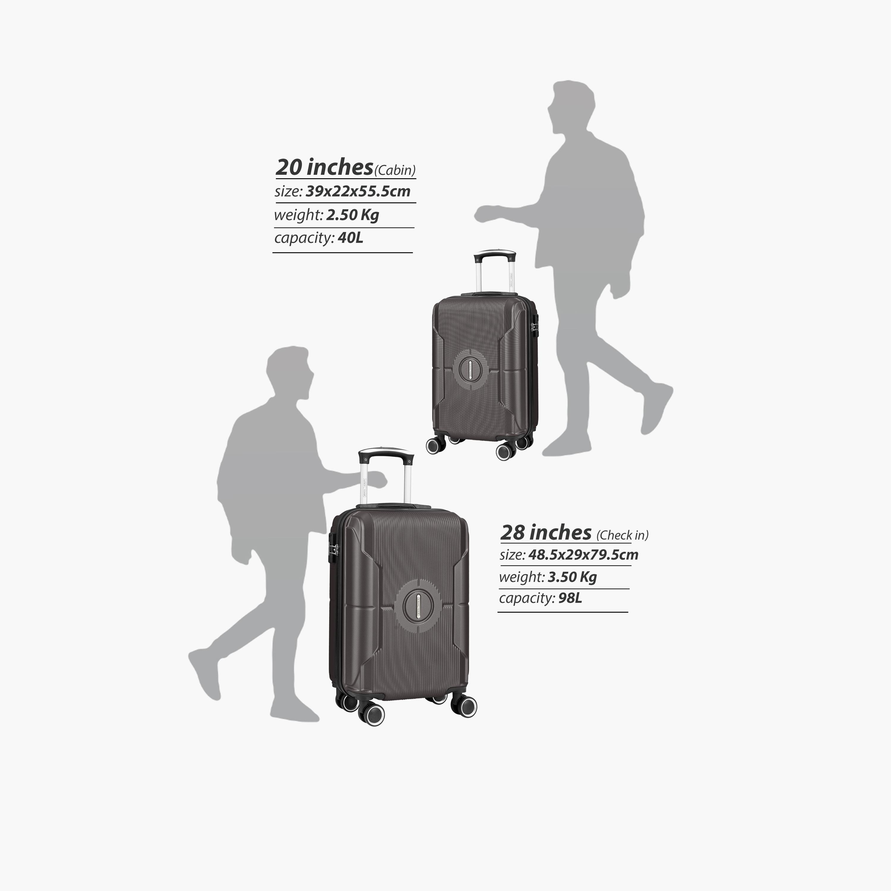 Para John 50.8 CM Small Cabin ABS Hardcase 4-Wheeler Spinner Trolley Bag with Combination Lock | PJTR2044-20-travel-luggagesandbags-luggage-image-29