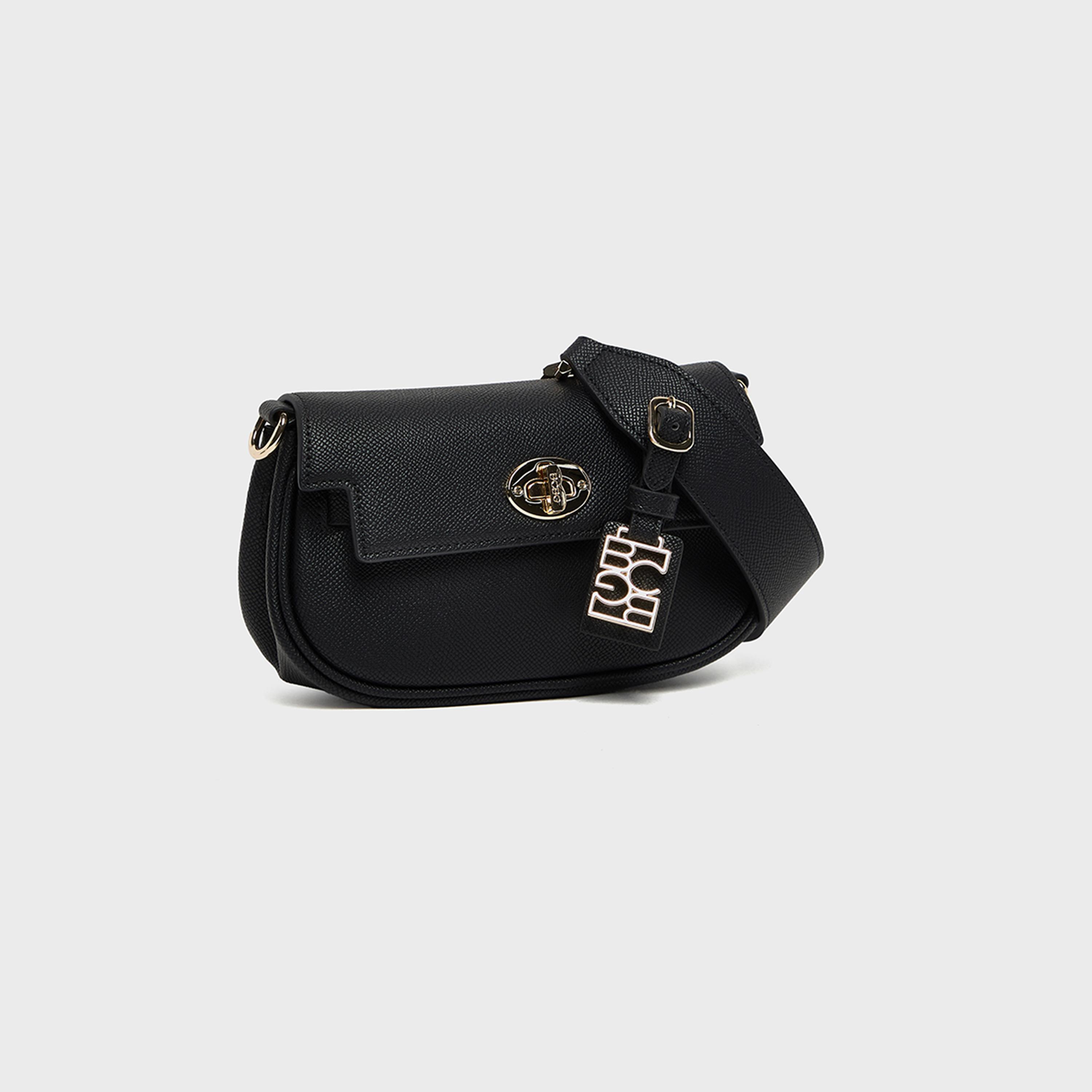 بي سي بي جي - شنطة كروس منقوشة بقفل لولبي وحزام قابل للفصل | 20 × 7 × 12 سم-women-bagsandwallets-handbags-image-3