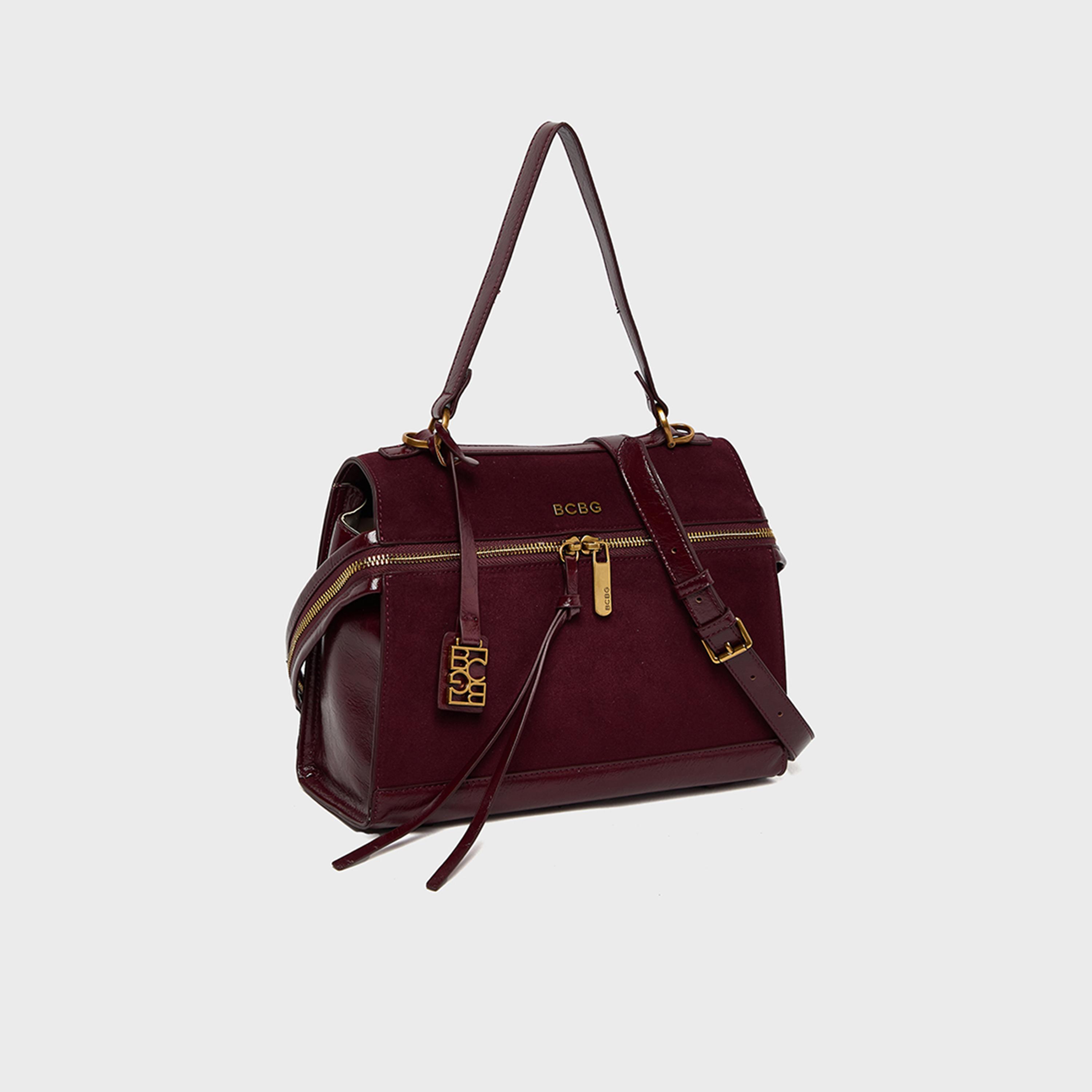 بي سي بي جي - شنطة ساتشيل بمقبض علوي وسحاب وحزام قابل للفصل | 28 × 11.5 × 20 سم-women-bagsandwallets-handbags-image-8