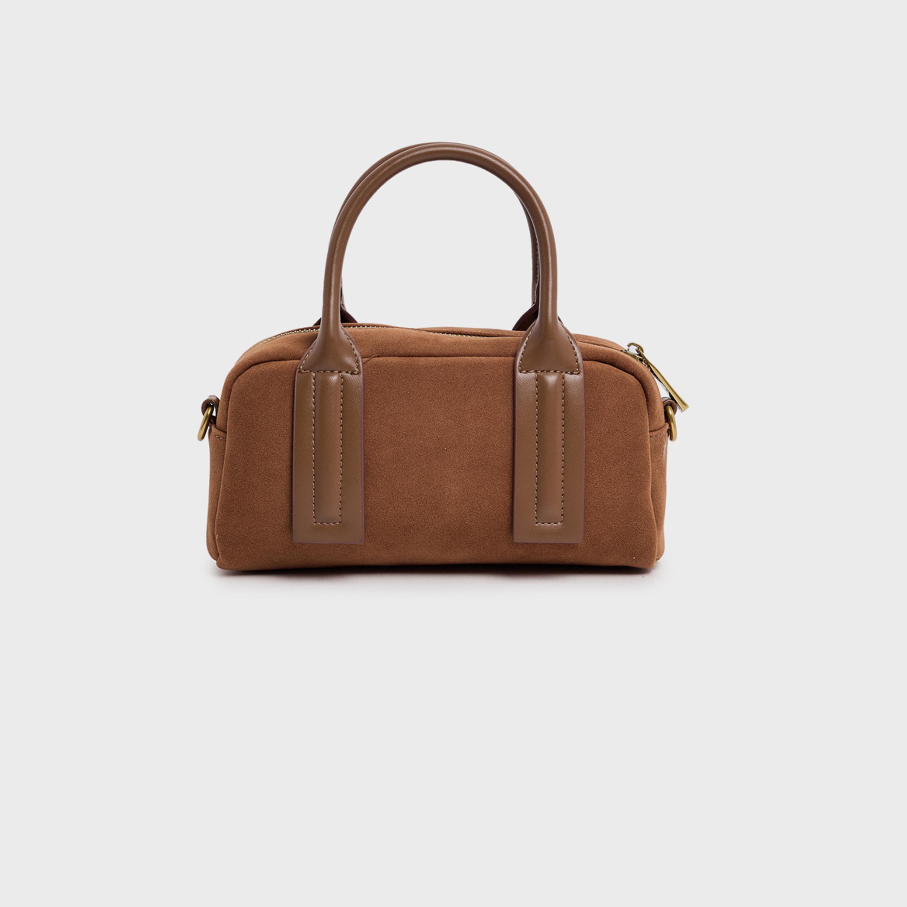 بي سي بي جي - شنطة ساتشيل سادة بمقبضين وسحاب وحزام قابل للفصل | 23.5 × 9 × 11.5 سم-women-bagsandwallets-handbags-image-2