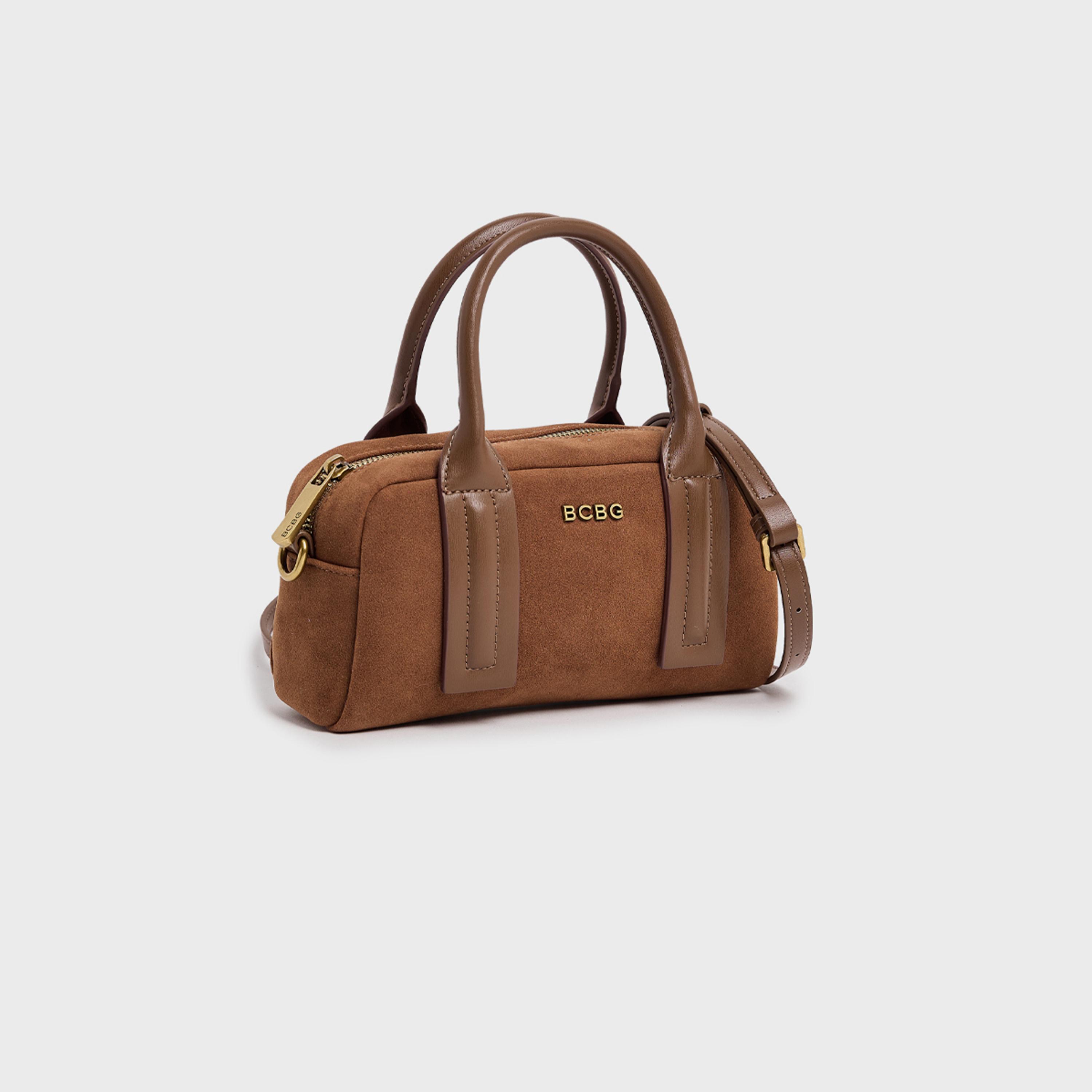 بي سي بي جي - شنطة ساتشيل سادة بمقبضين وسحاب وحزام قابل للفصل | 23.5 × 9 × 11.5 سم-women-bagsandwallets-handbags-image-3