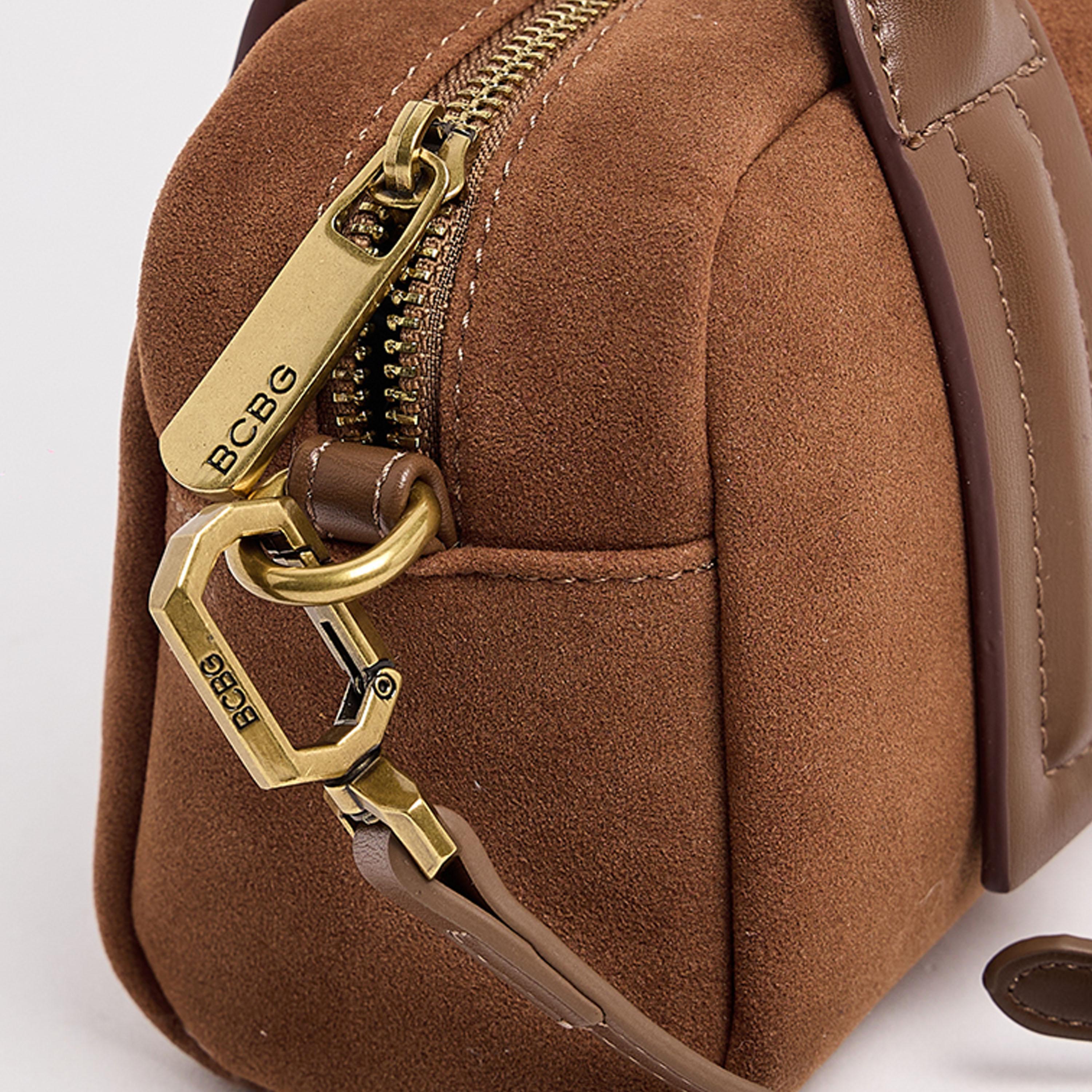 بي سي بي جي - شنطة ساتشيل سادة بمقبضين وسحاب وحزام قابل للفصل | 23.5 × 9 × 11.5 سم-women-bagsandwallets-handbags-image-5