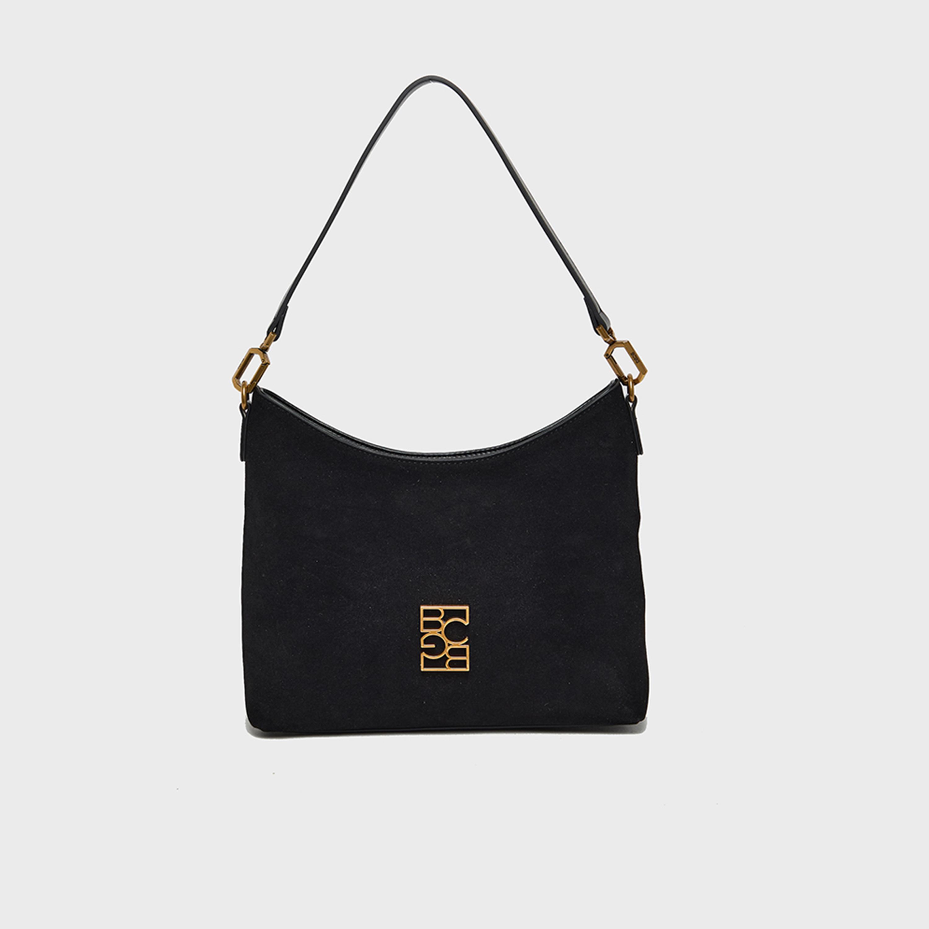 بي سي بي جي - شنطة كتف سادة بسحاب وحزام قابل للفصل | 28 × 11.5 × 25 سم-women-bagsandwallets-handbags-image-1
