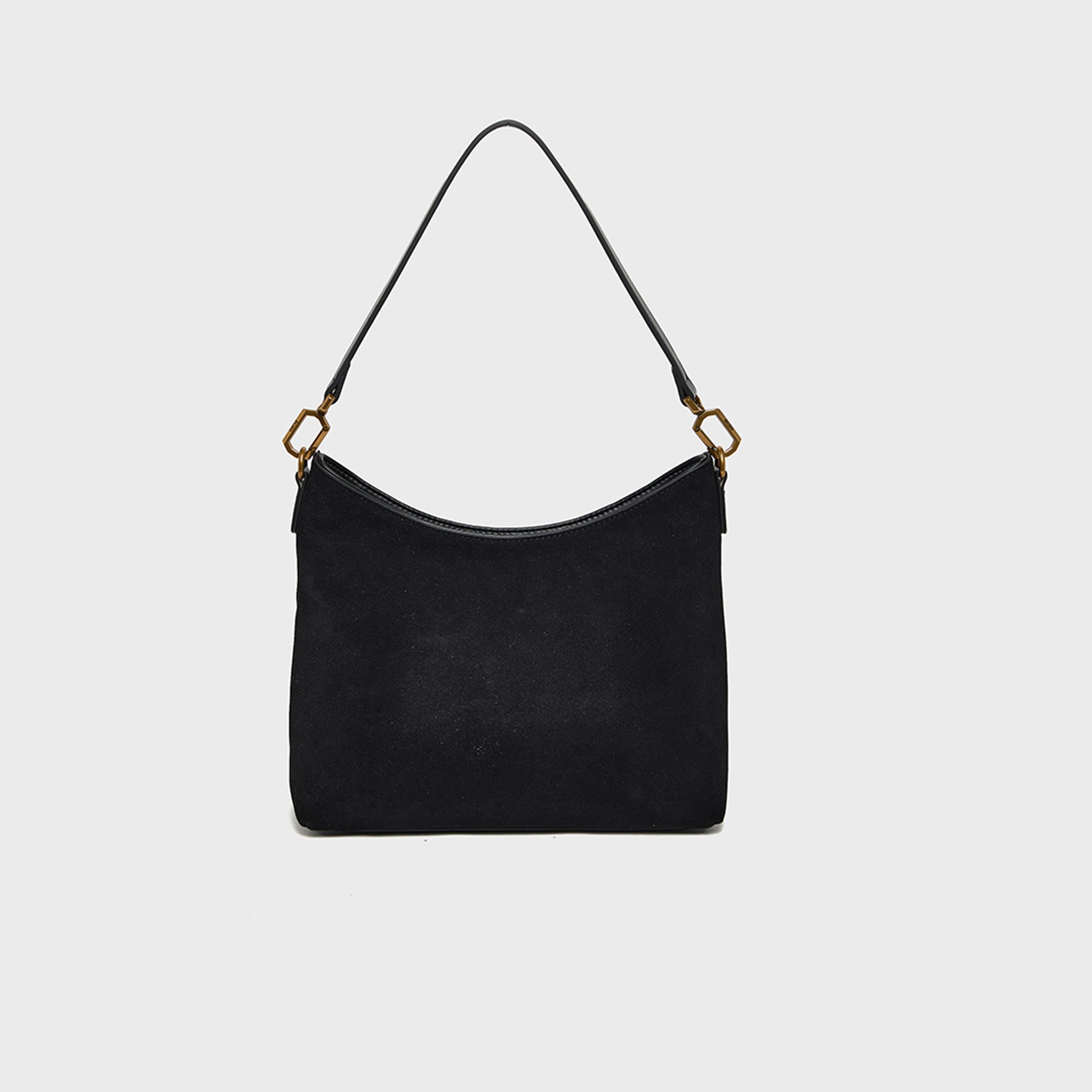 بي سي بي جي - شنطة كتف سادة بسحاب وحزام قابل للفصل | 28 × 11.5 × 25 سم-women-bagsandwallets-handbags-image-2