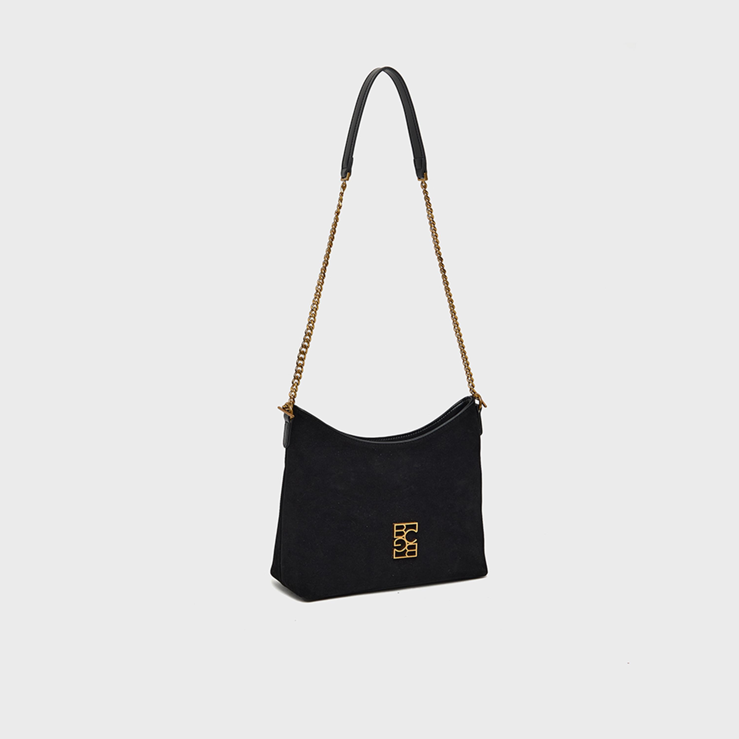 بي سي بي جي - شنطة كتف سادة بسحاب وحزام قابل للفصل | 28 × 11.5 × 25 سم-women-bagsandwallets-handbags-image-4