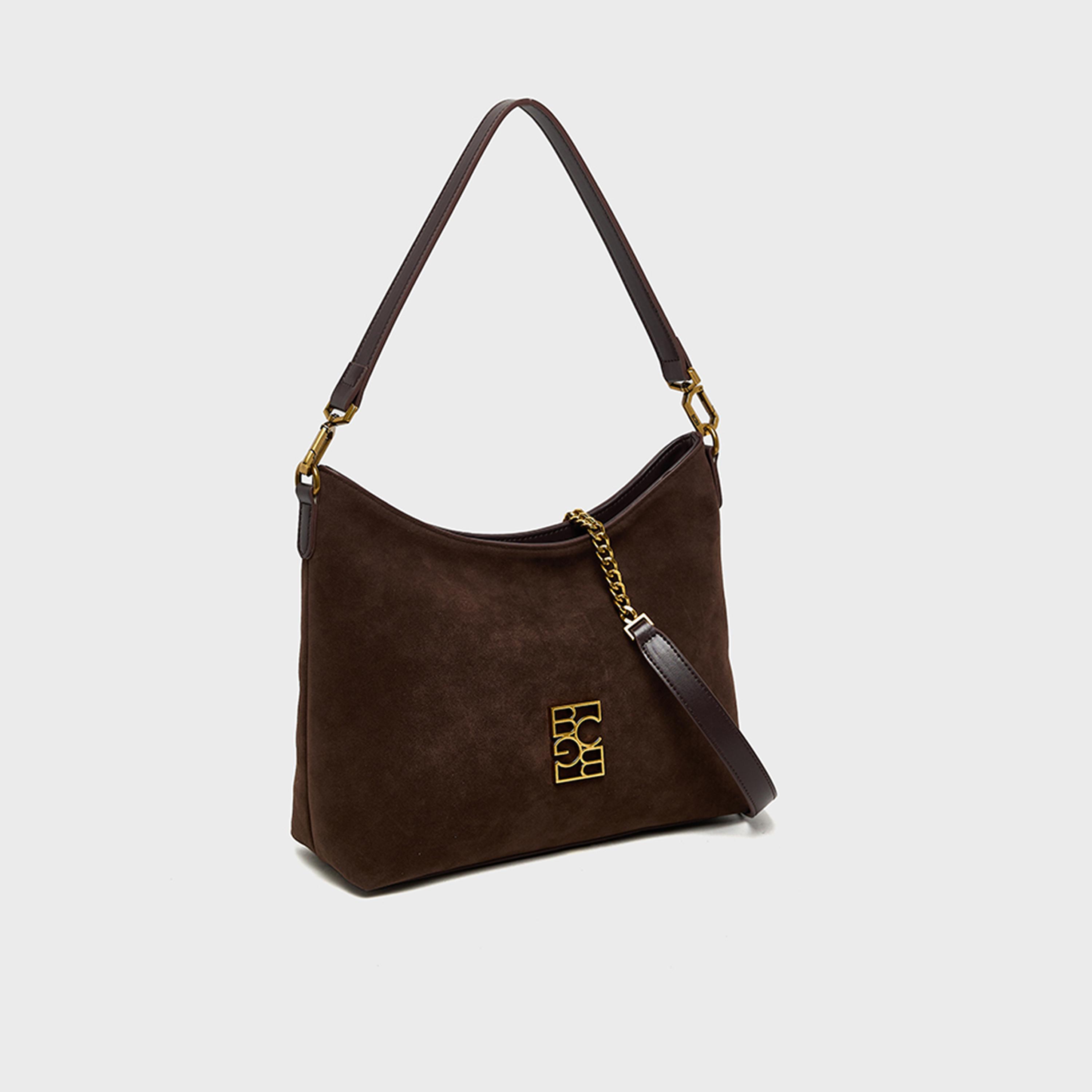 بي سي بي جي - شنطة كتف سادة بسحاب وحزام قابل للفصل | 28 × 11.5 × 25 سم-women-bagsandwallets-handbags-image-8
