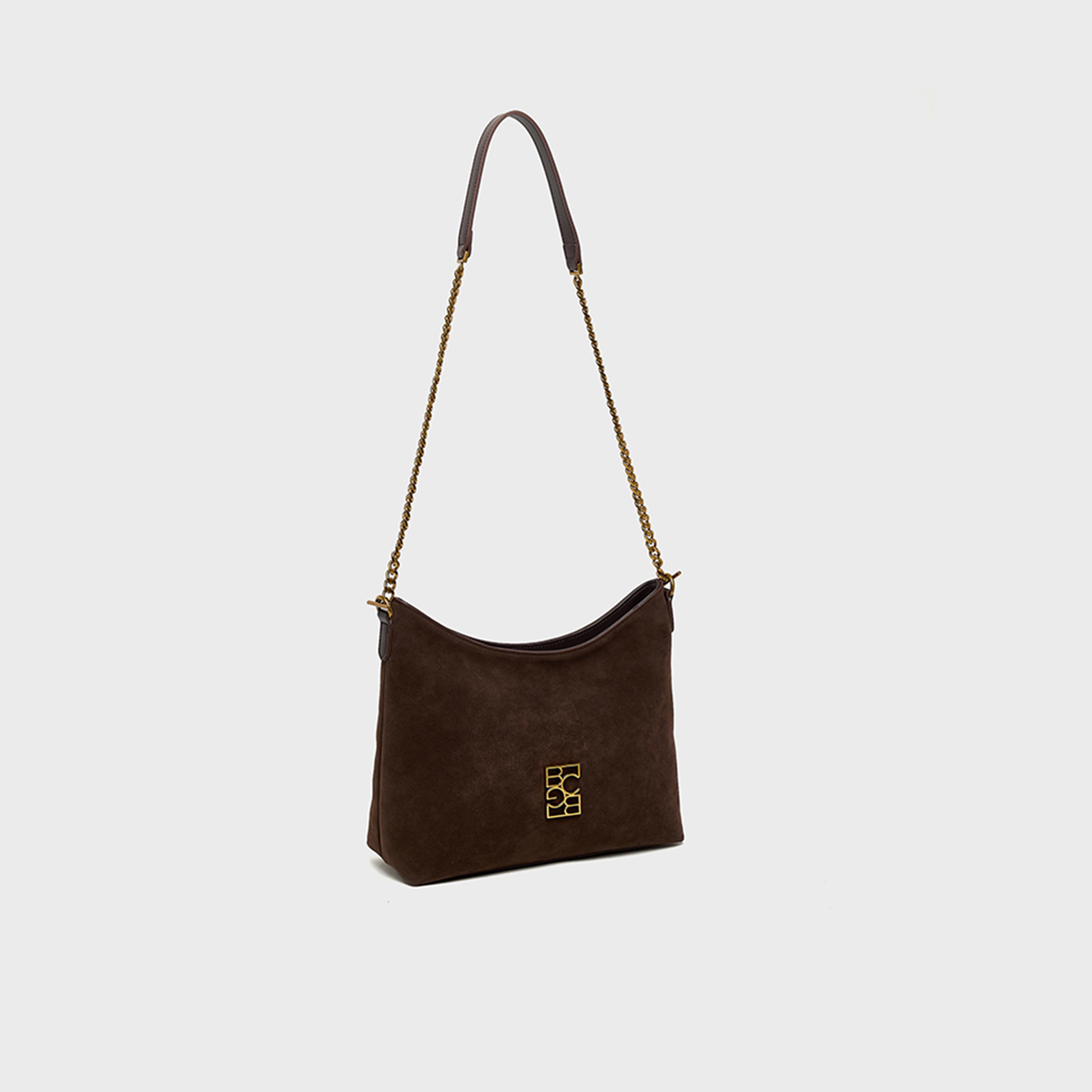 بي سي بي جي - شنطة كتف سادة بسحاب وحزام قابل للفصل | 28 × 11.5 × 25 سم-women-bagsandwallets-handbags-image-9