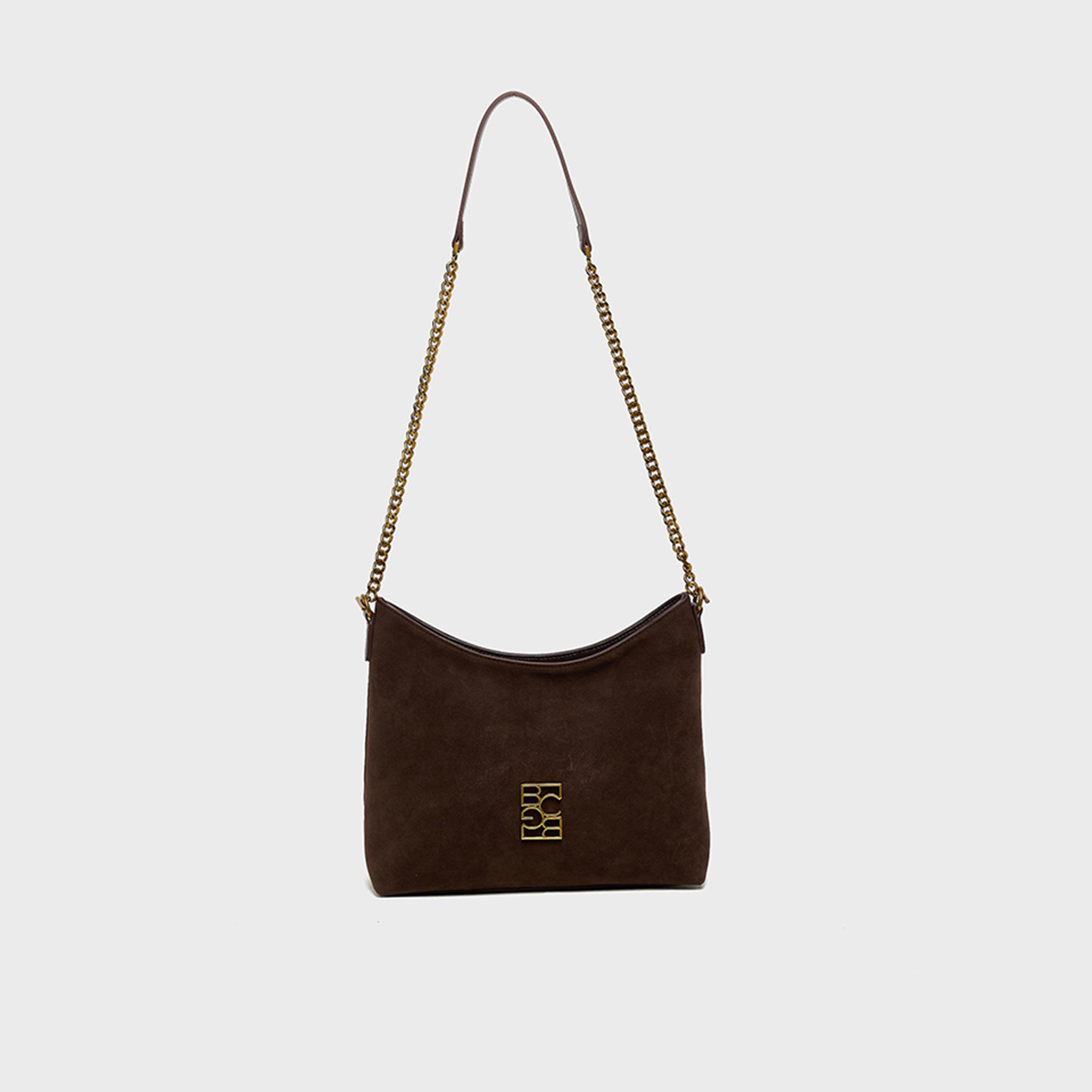 بي سي بي جي - شنطة كتف سادة بسحاب وحزام قابل للفصل | 28 × 11.5 × 25 سم-women-bagsandwallets-handbags-image-10