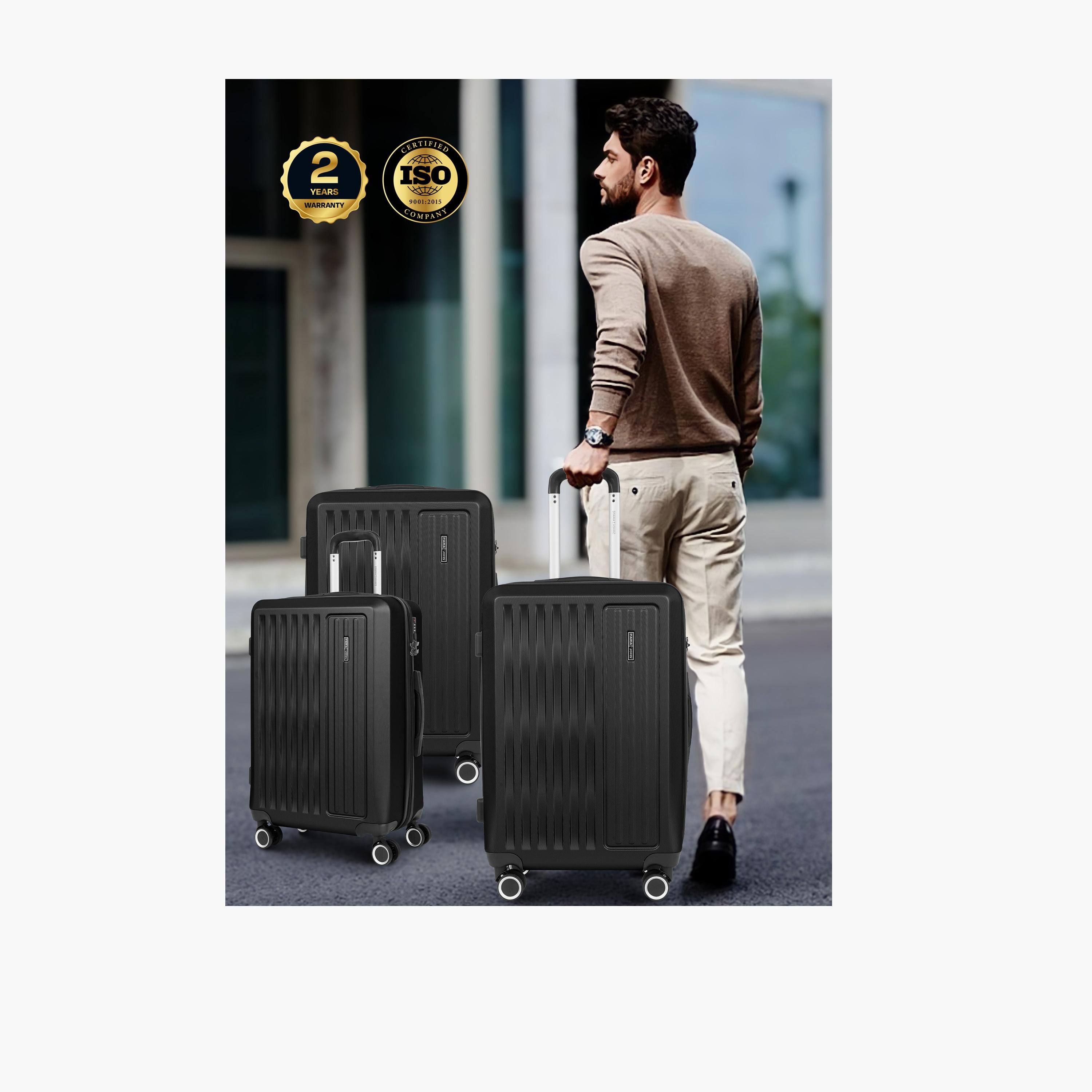 Para John Set of 3 ABS Hard Sided 4-Wheeler Spinner Trolley Bag with Combination Lock-travel-luggagesandbags-luggage-image-6