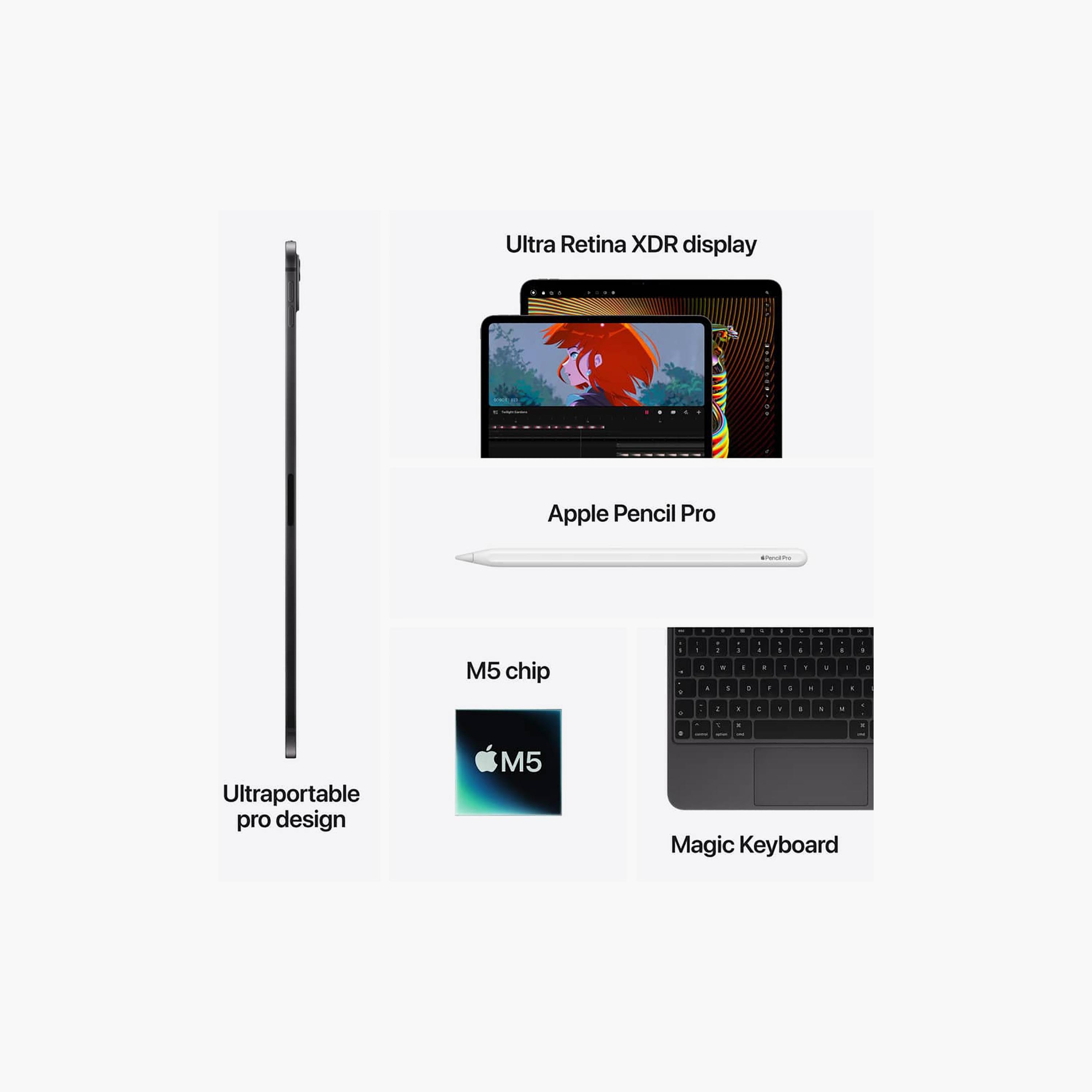 Apple 13-inch iPad Pro Wi‑Fi + Cellular 2TB with Standard Glass-electronics-tablets-image-8