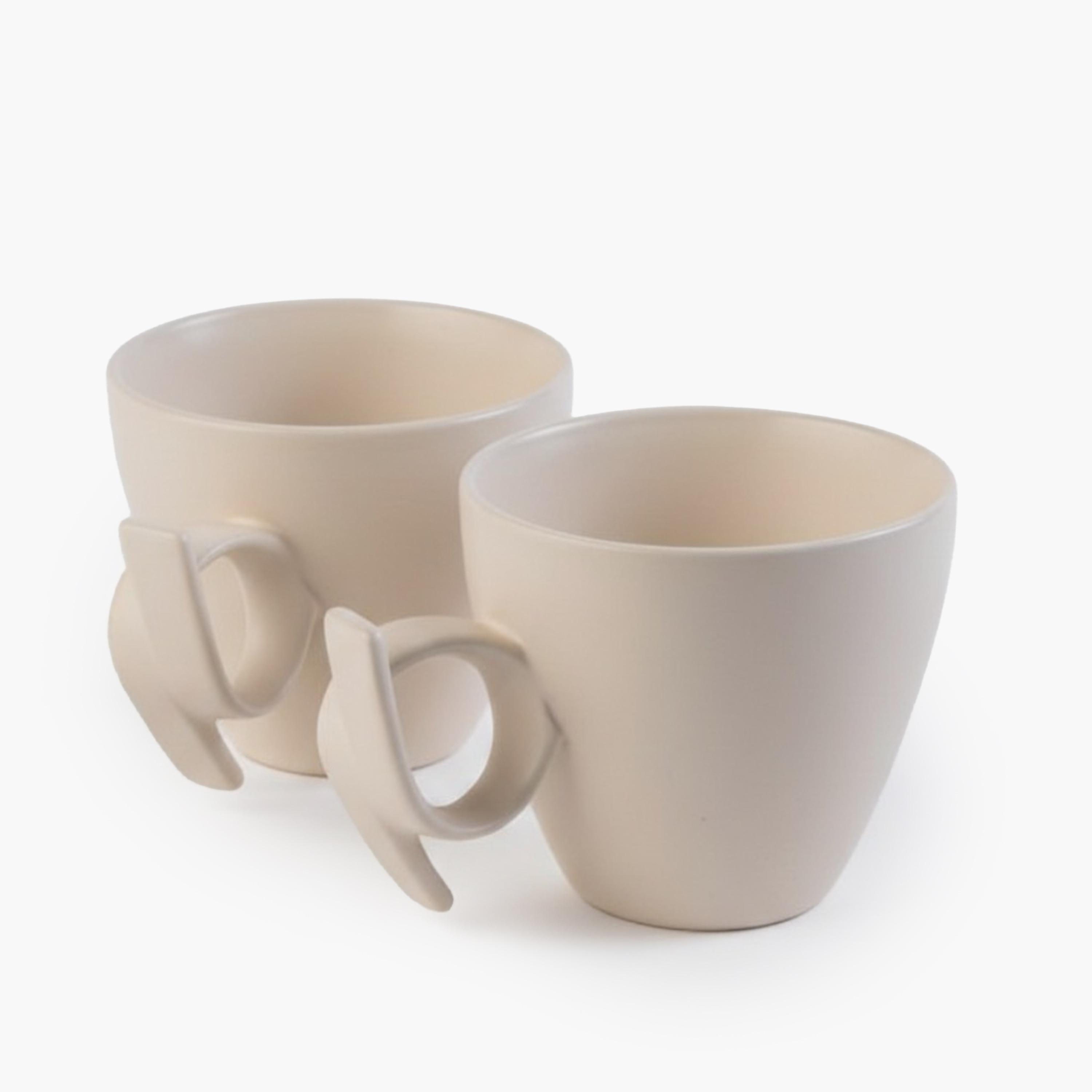 Knot 2-Piece Ceramic Mug Set - 300 ml