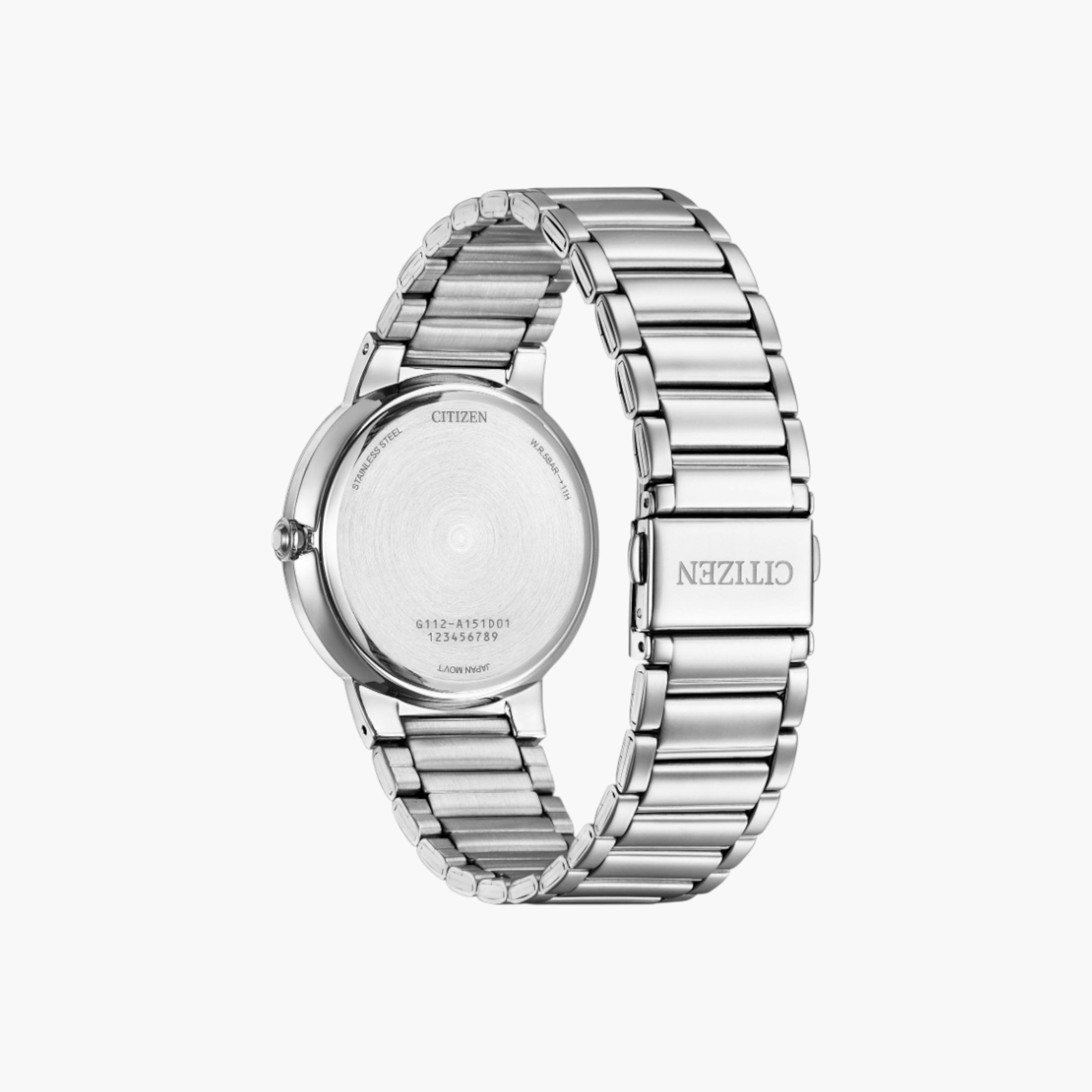 سيتيزن ساعة كوارتز رجالية كلاسيكية، مينا أخضر-men-watchesandjewellery-watches-image-2