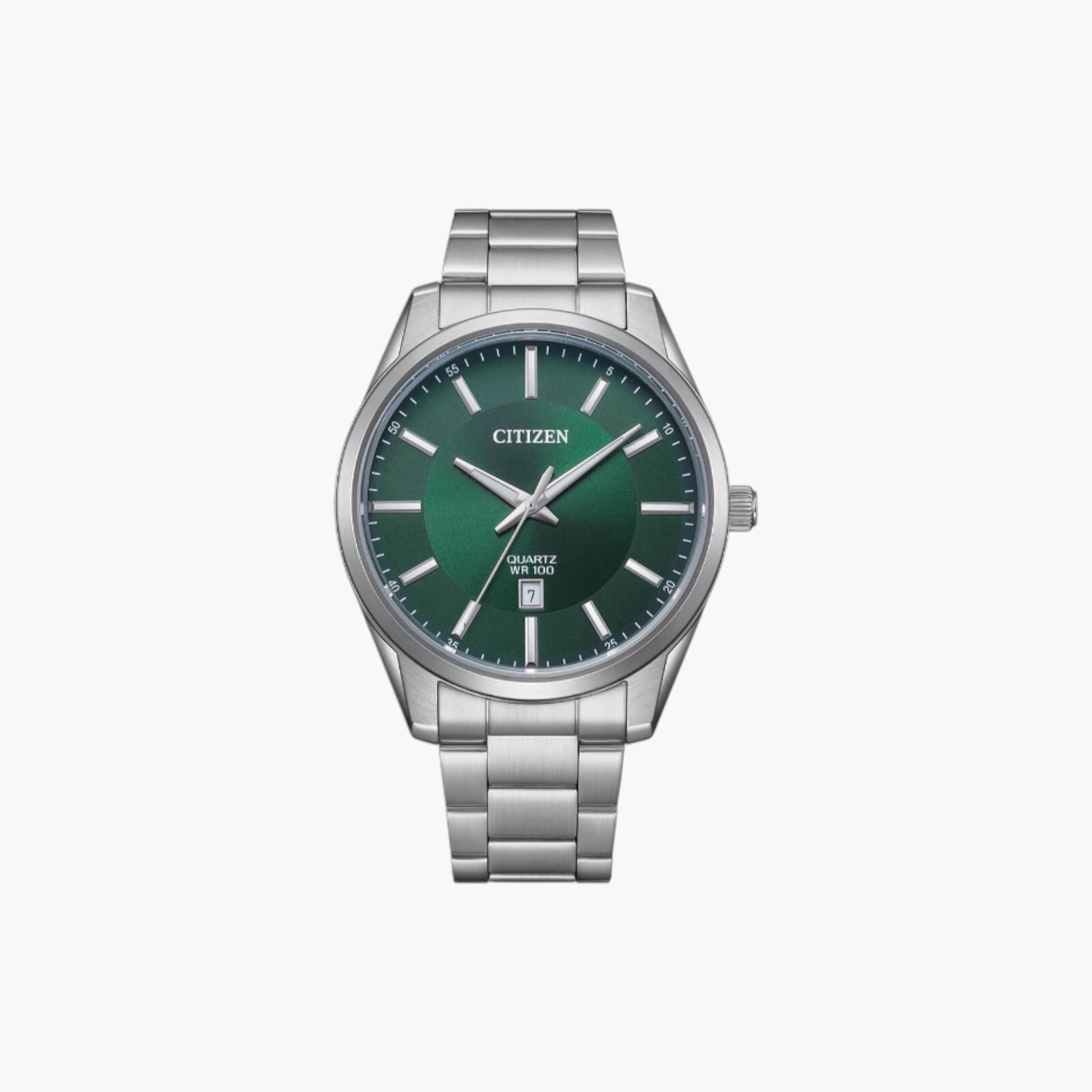 Citizen Green Dial Stainless Steel Watch-men-watchesandjewellery-watches-image-1