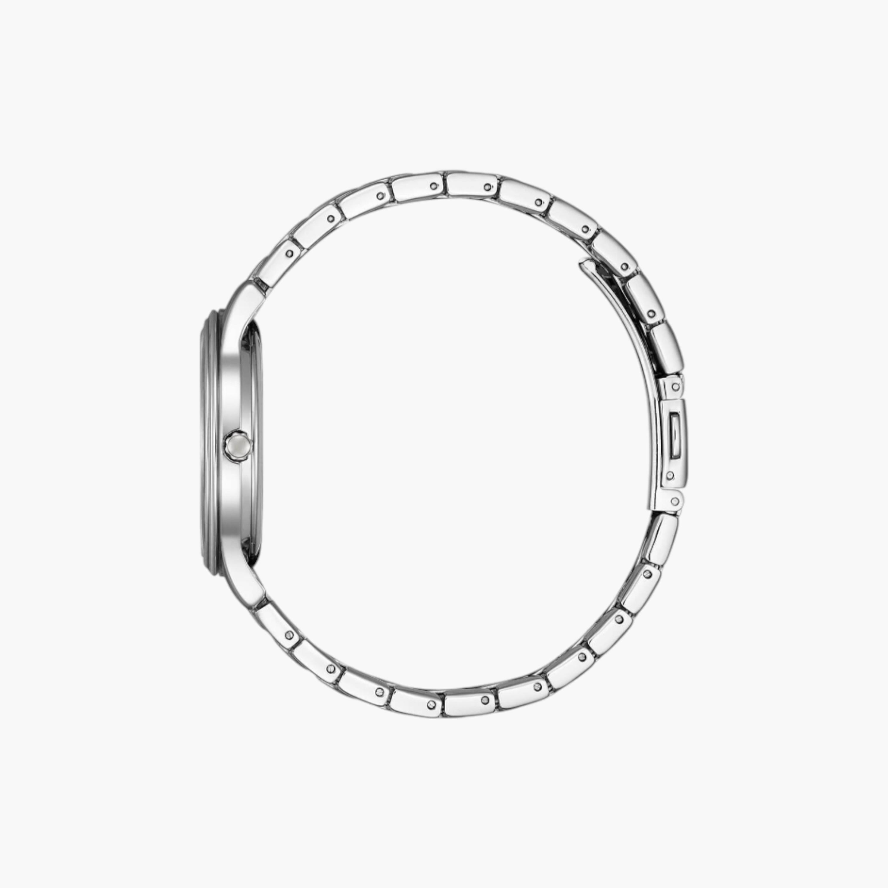 سيتيزن ساعة ايكو درايف فضية من الستانلس ستيل-women-watchesandjewellery-watches-image-3