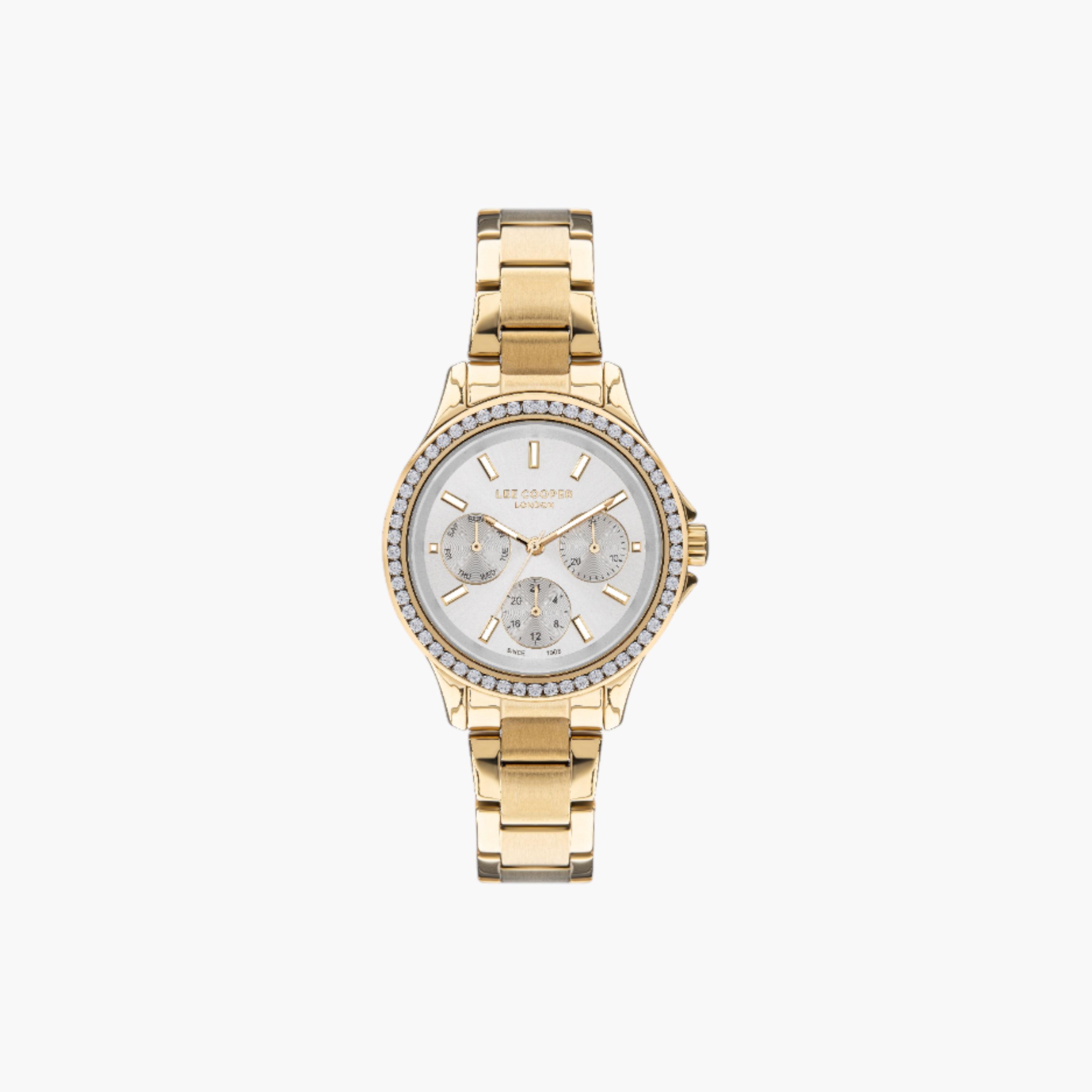 Lee Cooper Gold Multifunction Quartz Women's Watch-women-watchesandjewellery-watches-image-1
