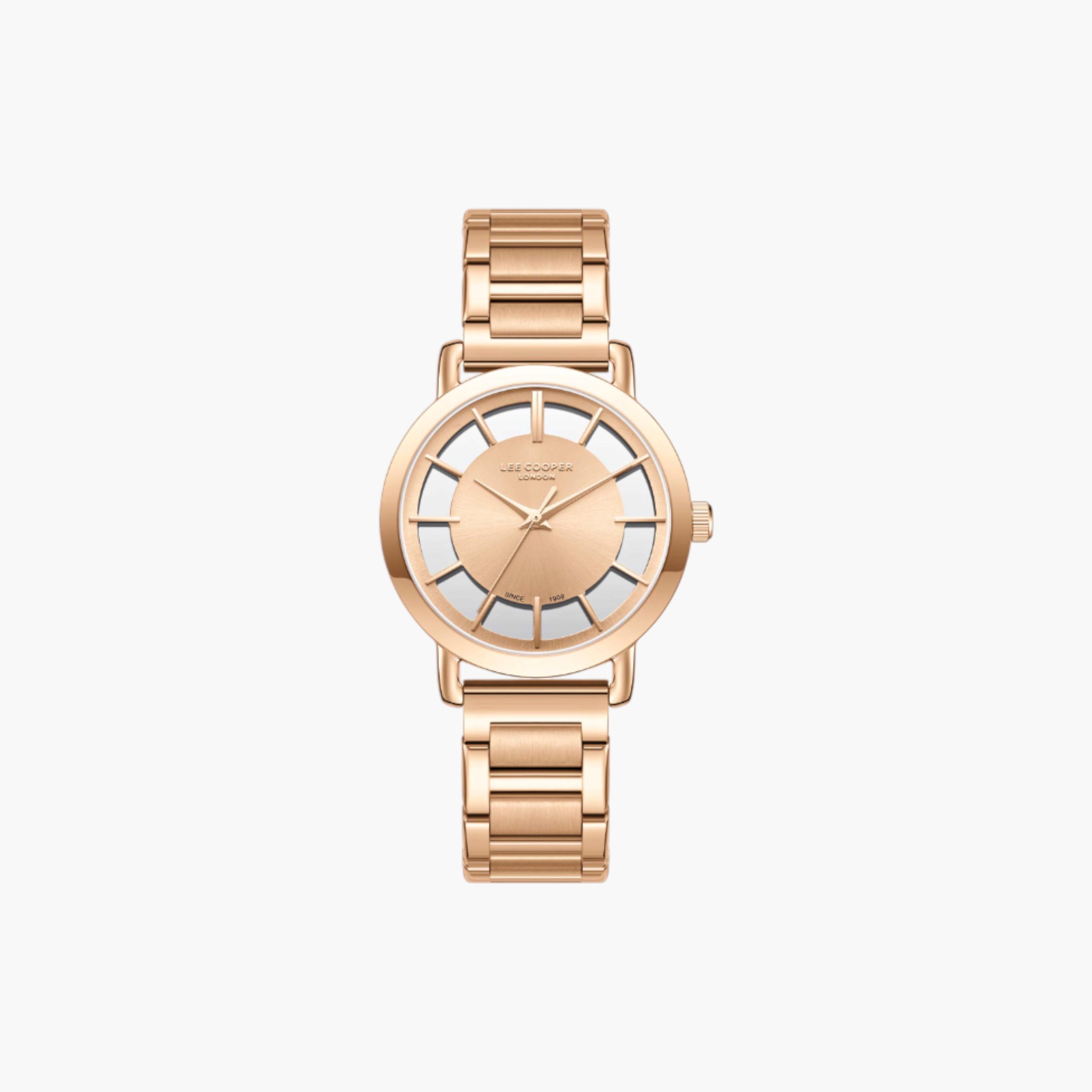 Lee Cooper Rose Gold Women's Analogue Watch-women-watchesandjewellery-watches-image-1